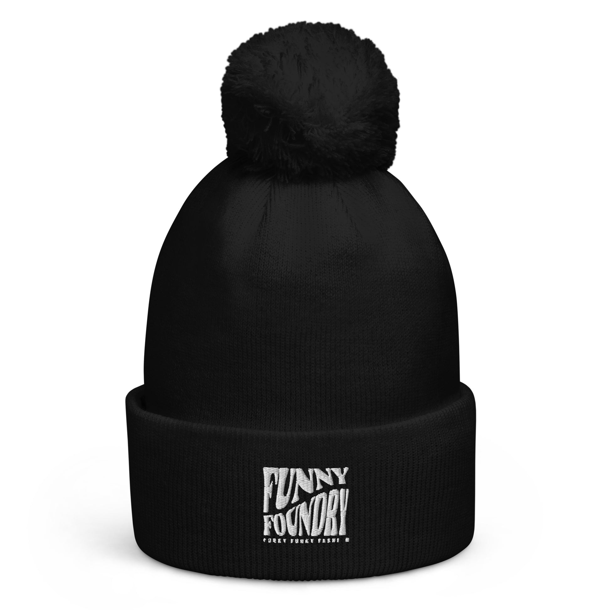 Funny Foundry Pom Pom Beanie - Funny Foundry