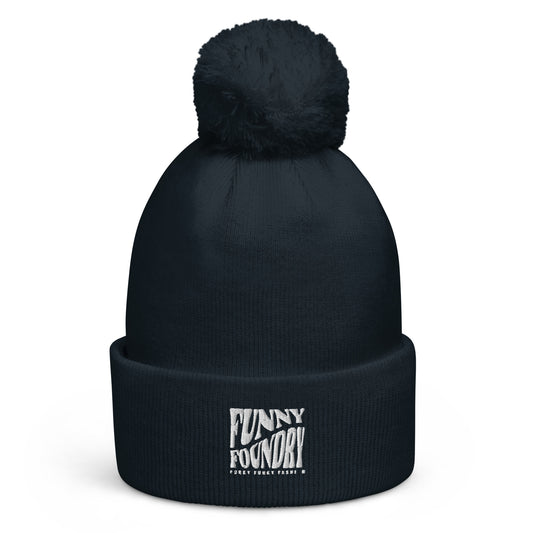 Funny Foundry Pom Pom Beanie - Funny Foundry