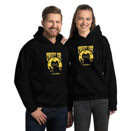 Creepy Cat Halloween Hoodie - Funny Foundry