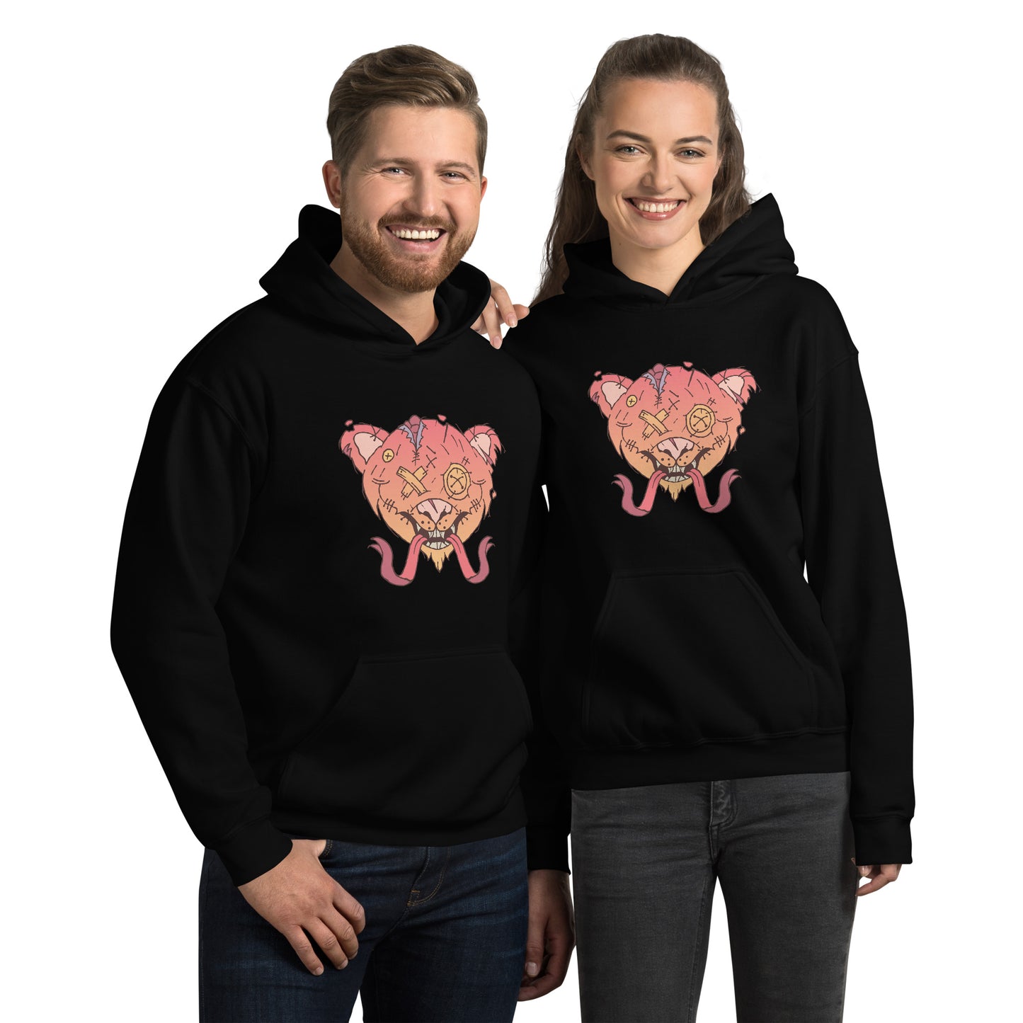 Halloween Creepy Bear Hoodie - Funny Foundry