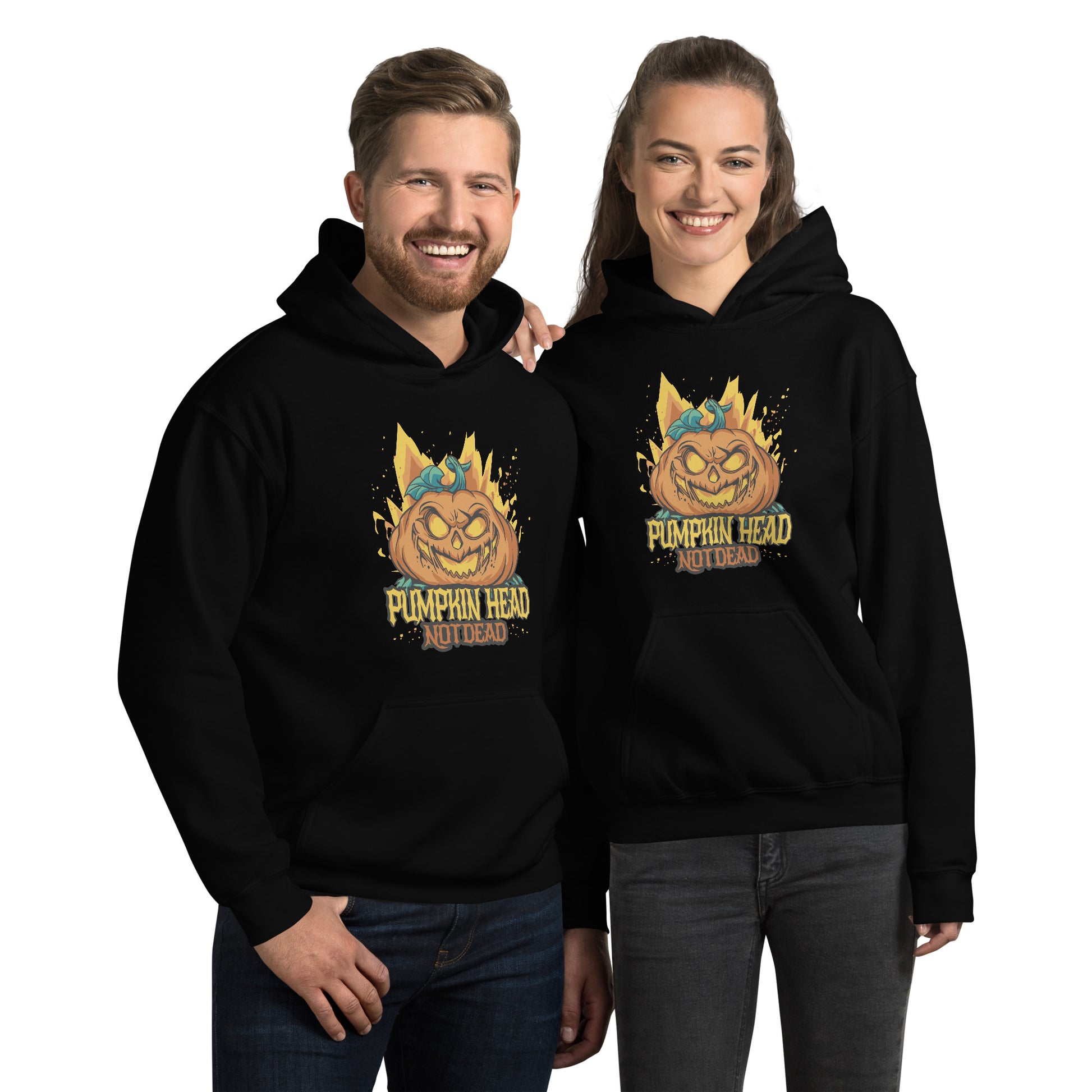 Halloween Pumpkin Head Hoodie - Funny Foundry