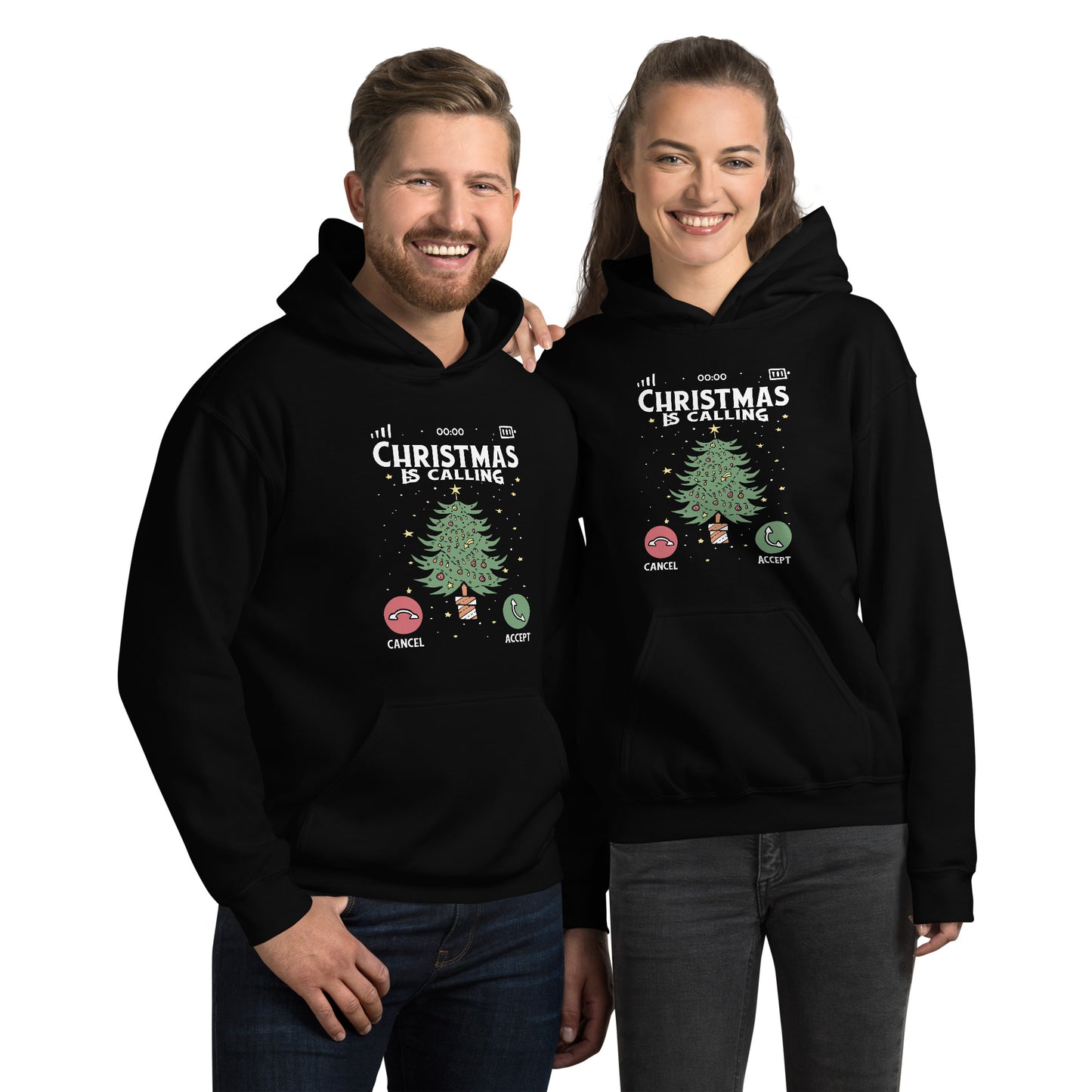 Christmas Call Hoodie - Funny Foundry