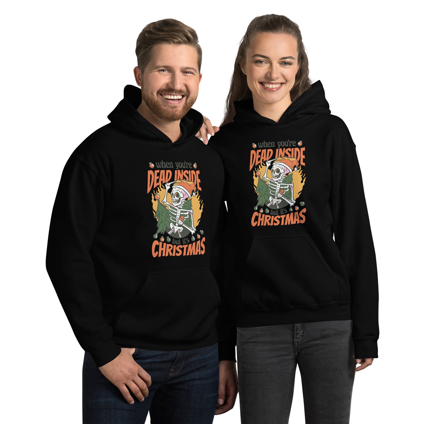 Dead Inside Christmas Hoodie - Funny Foundry