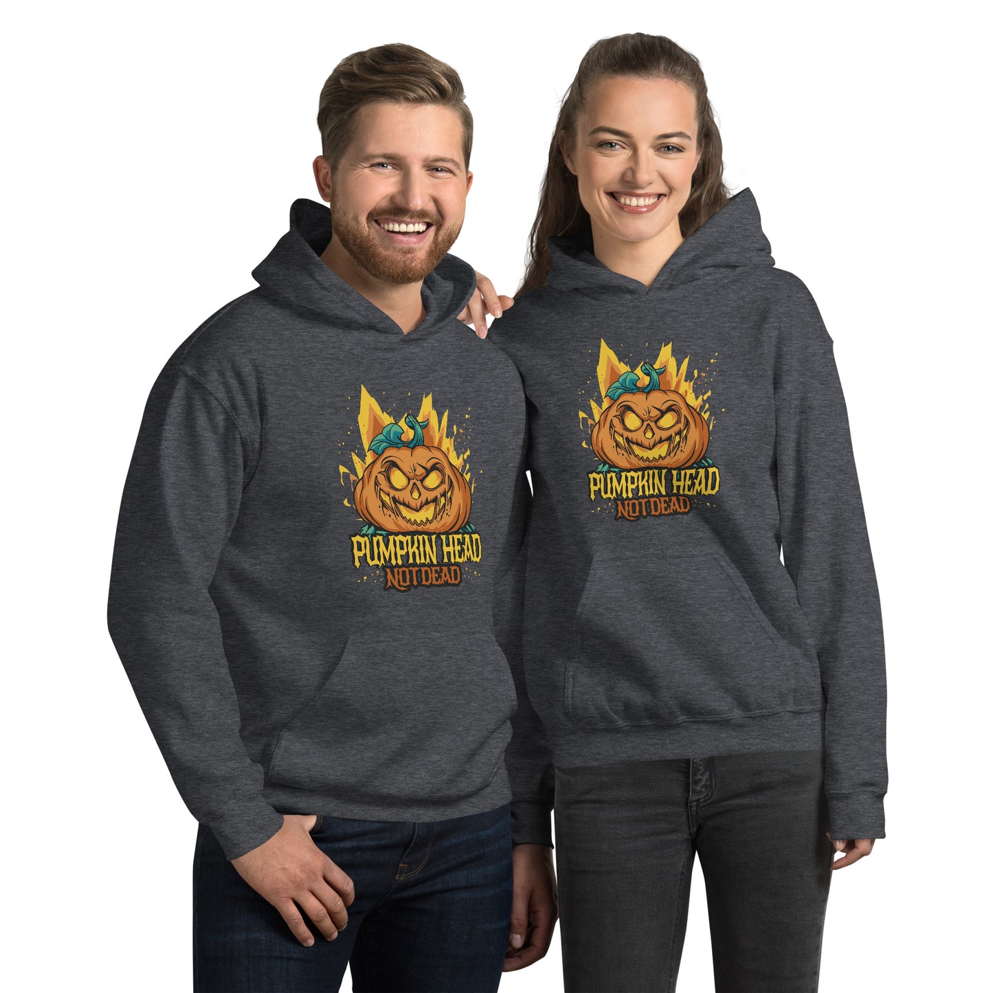 Halloween Pumpkin Head Hoodie - Funny Foundry