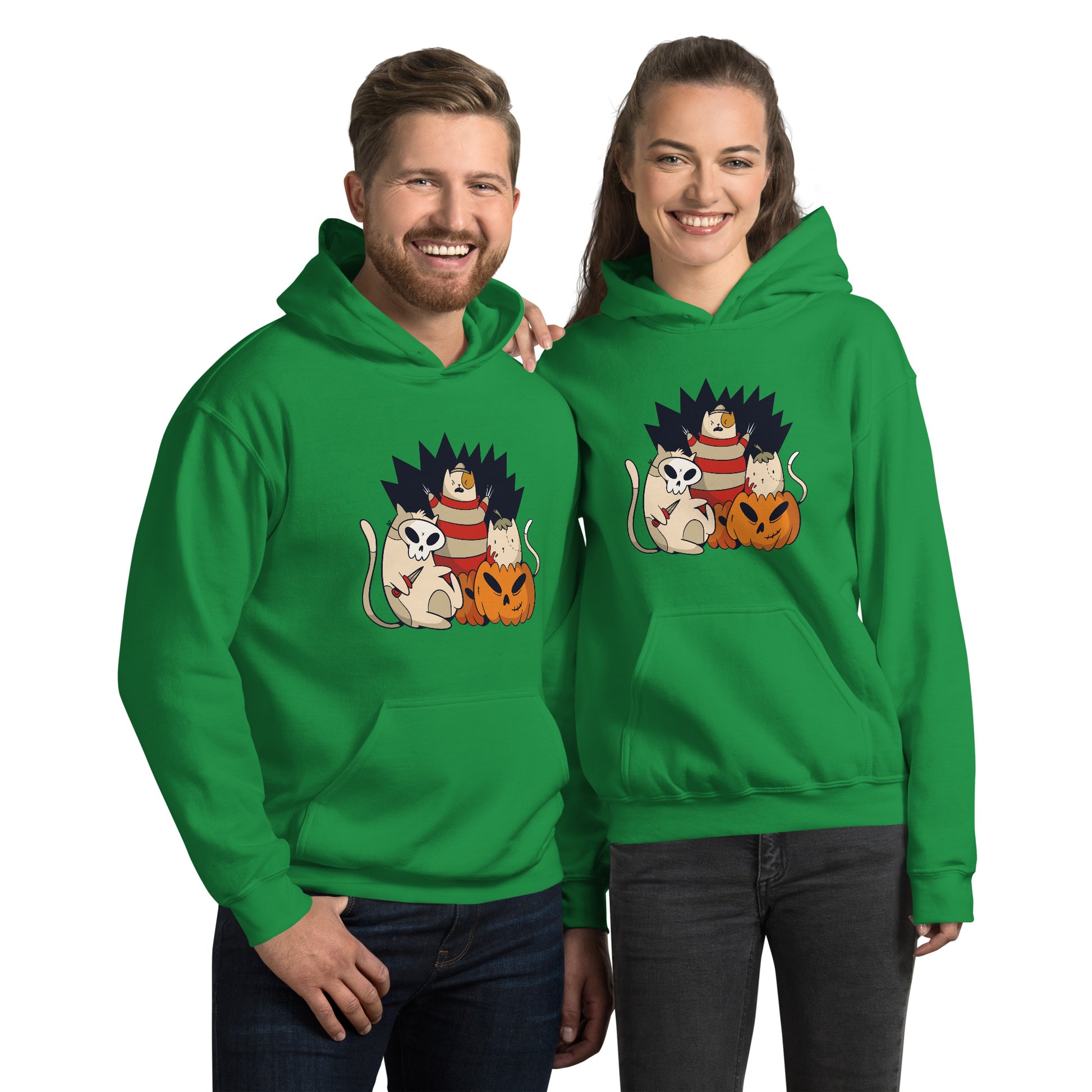 Halloween Cats Hoodie - Funny Foundry