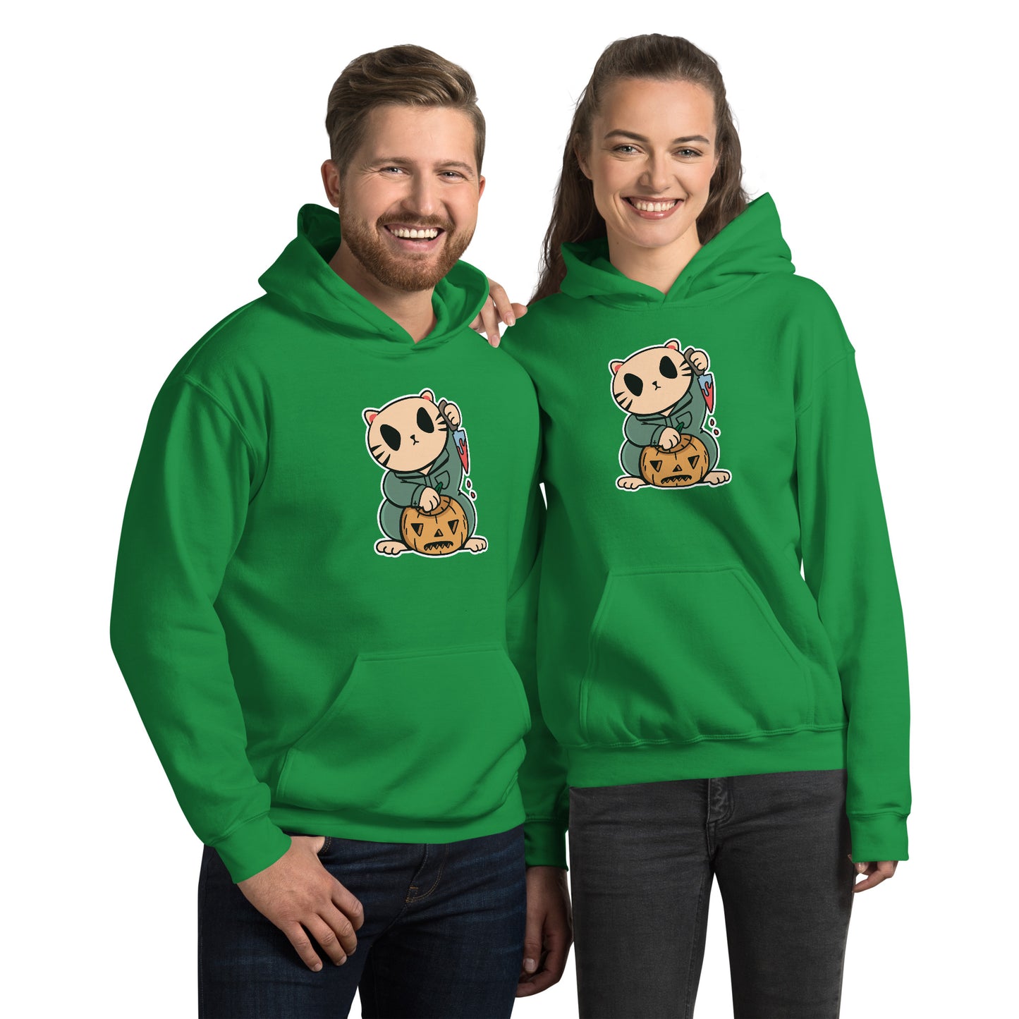 Halloween Lucky Cat Hoodie - Funny Foundry