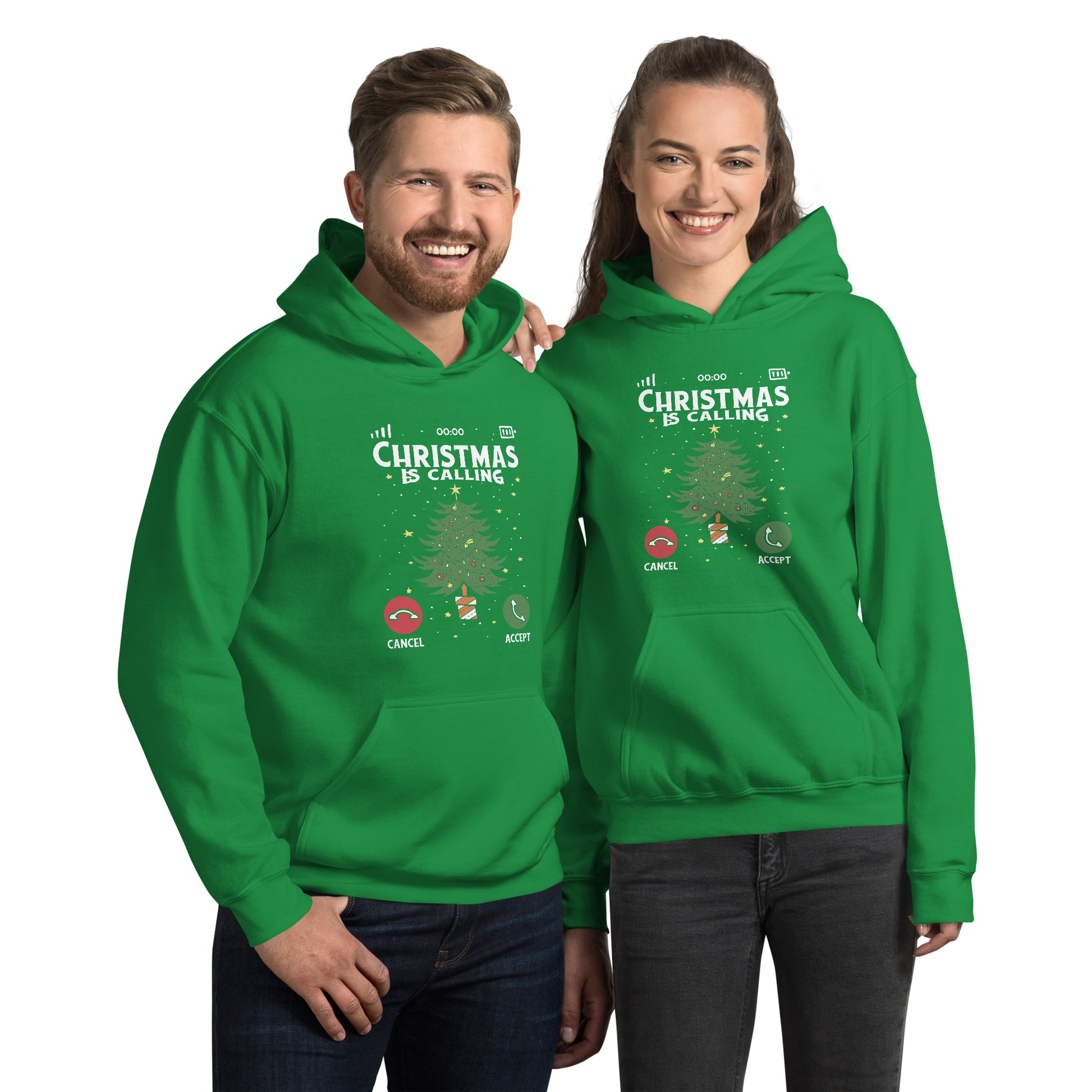 Christmas Call Hoodie - Funny Foundry