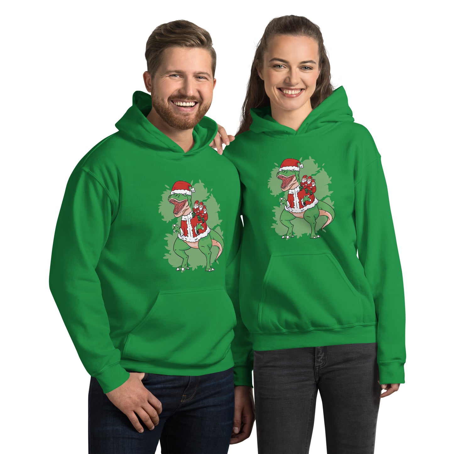 Christmas GNOM Sand Trex Hoodie - Funny Foundry