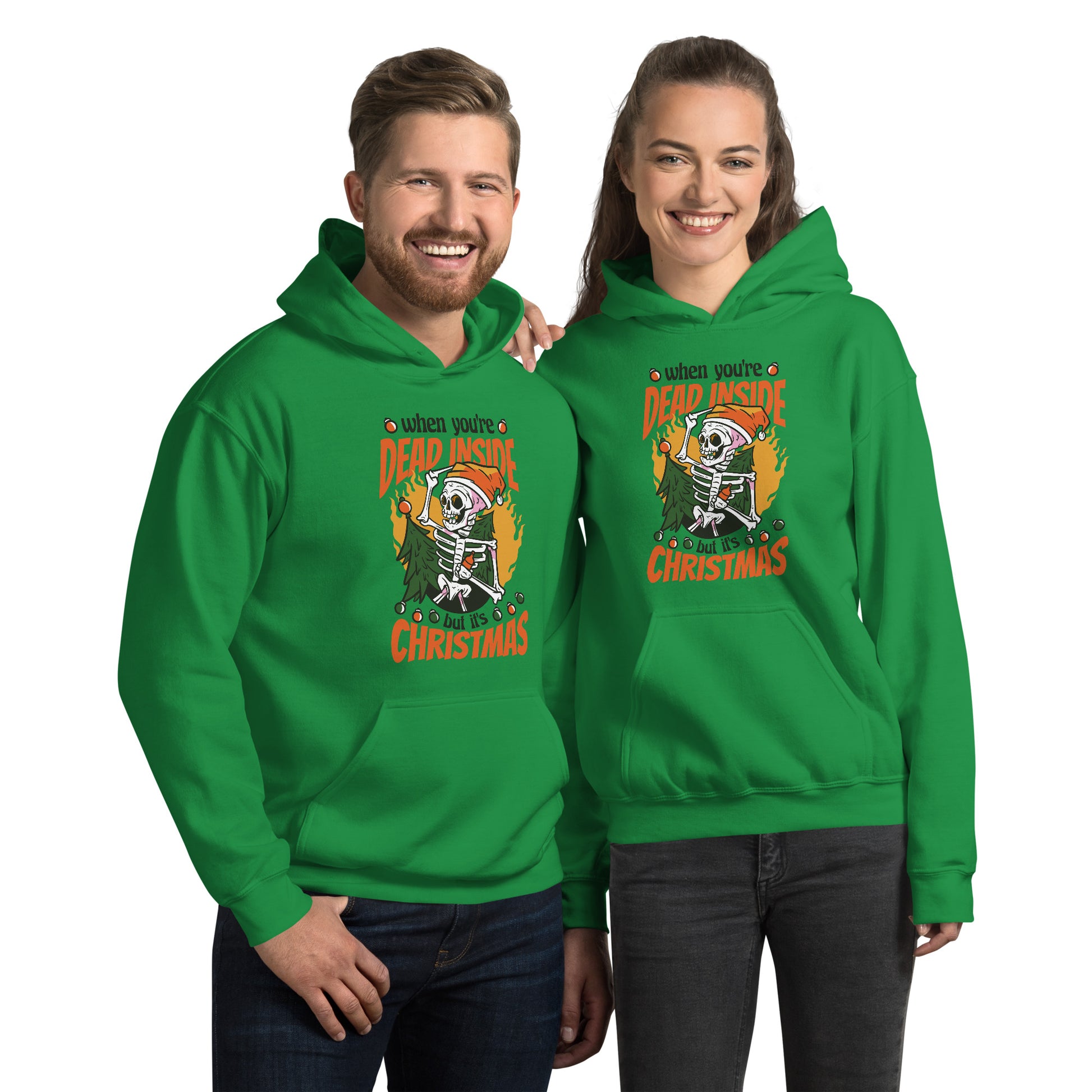 Dead Inside Christmas Hoodie - Funny Foundry