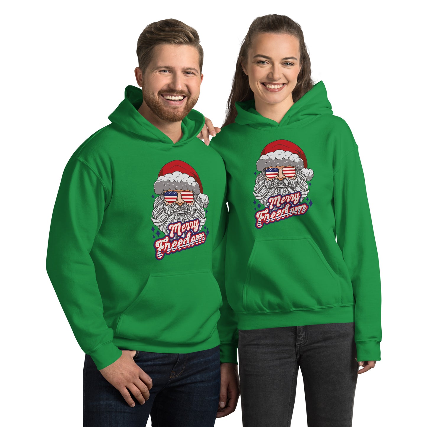 Santa Freedom Hoodie - Funny Foundry