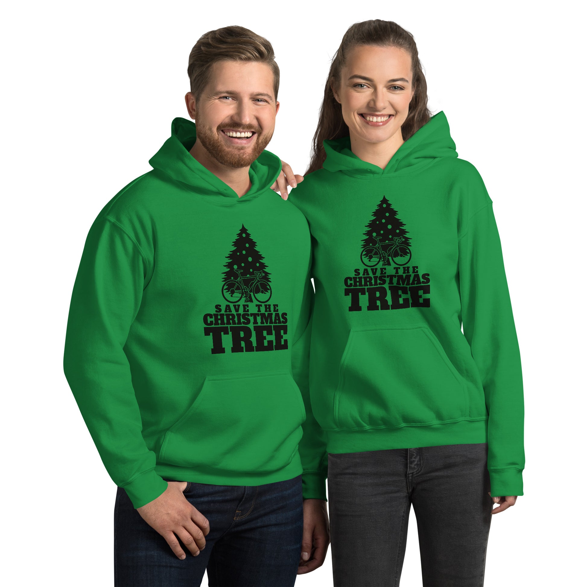 Save the Christmas Tree Hoodie - Funny Foundry