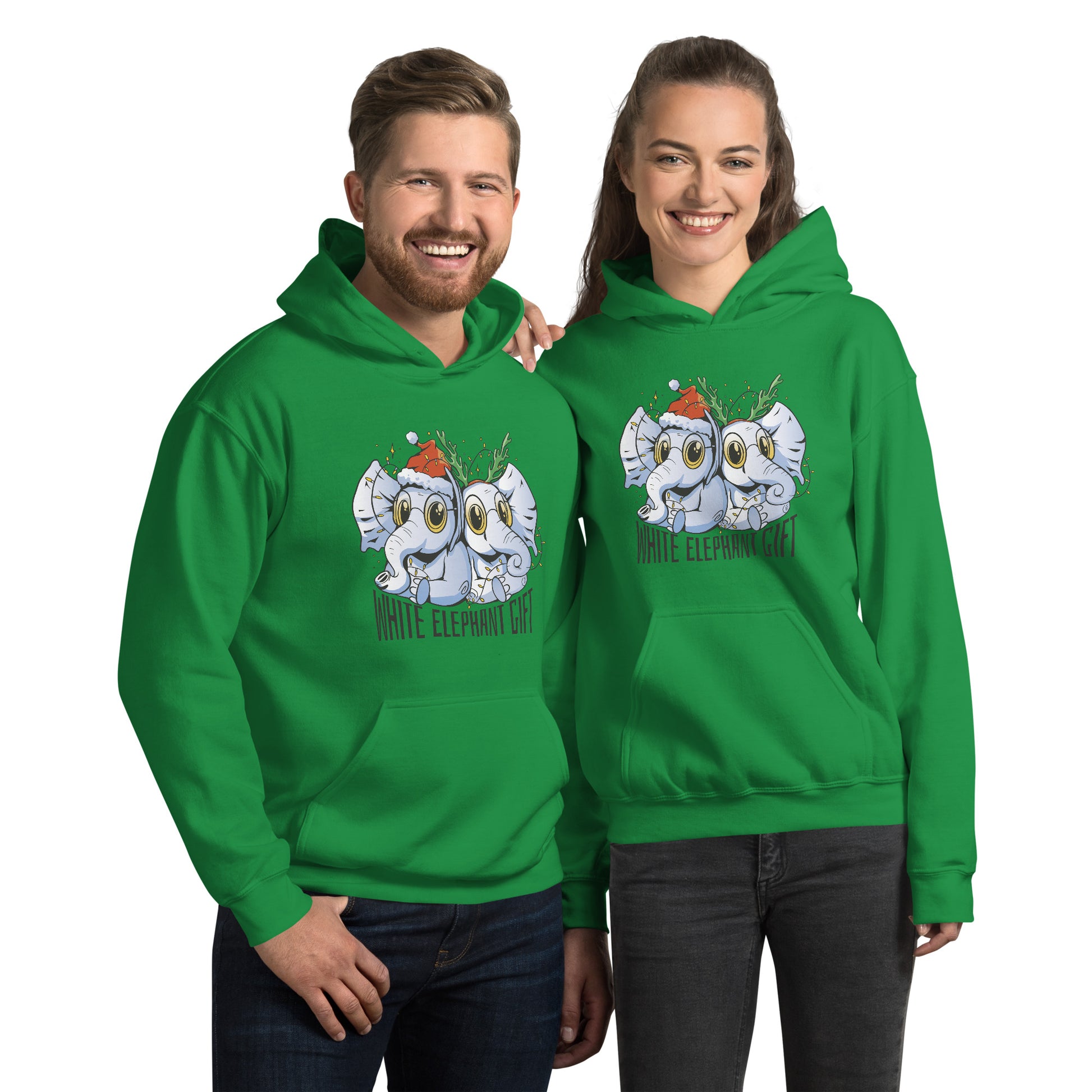 White Elephant Christmas Hoodie - Funny Foundry