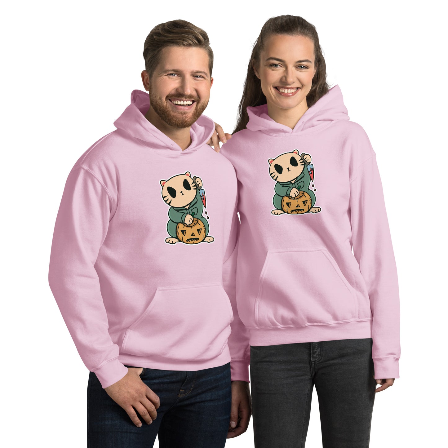 Halloween Lucky Cat Hoodie - Funny Foundry