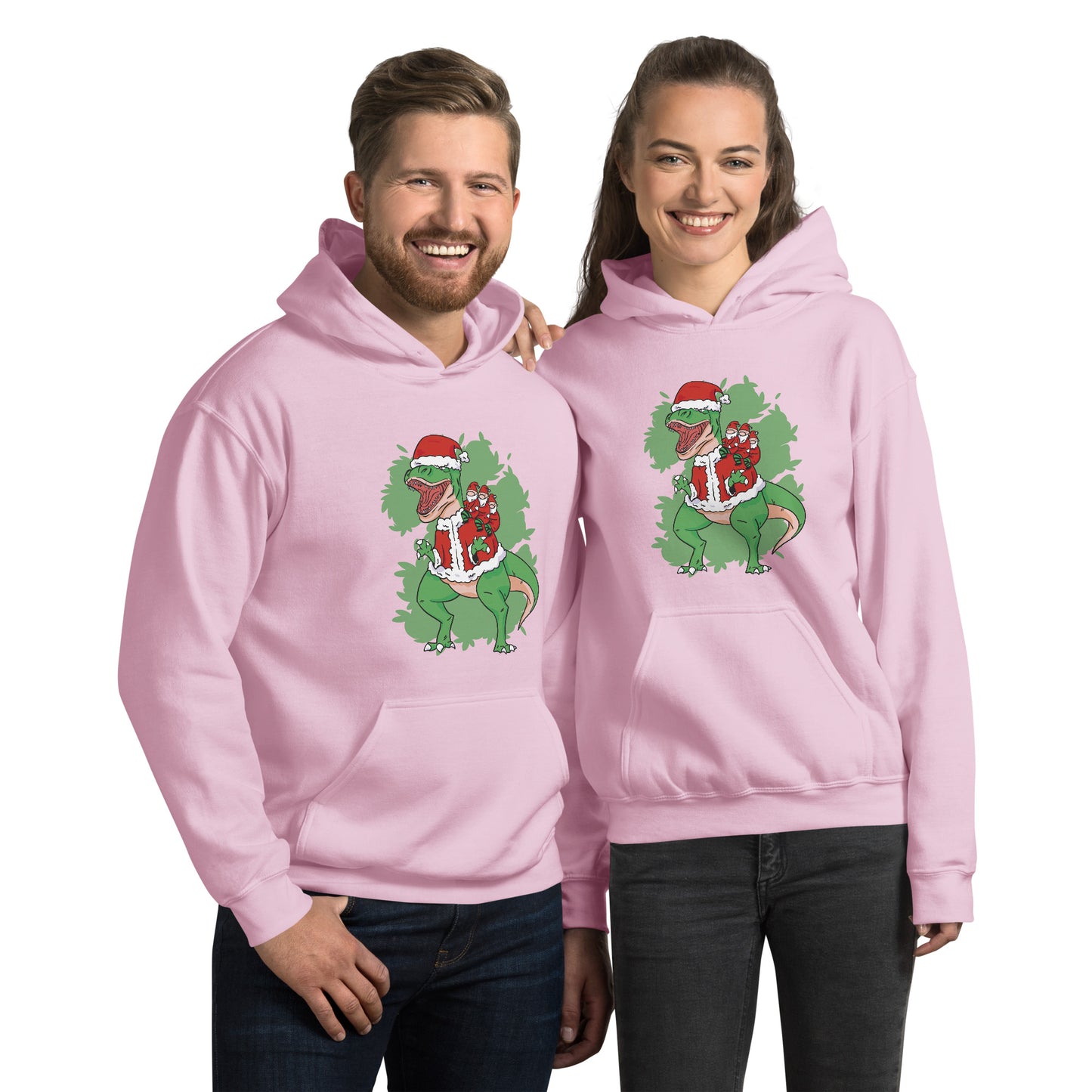 Christmas GNOM Sand Trex Hoodie - Funny Foundry