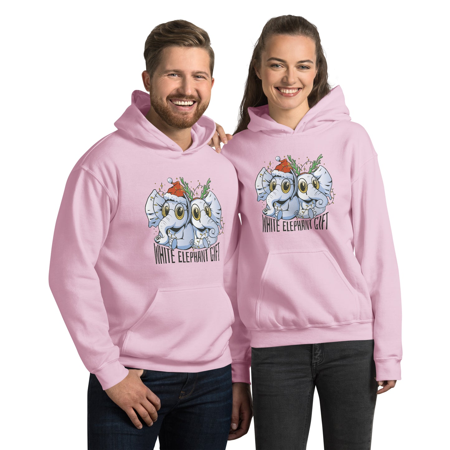 White Elephant Christmas Hoodie - Funny Foundry