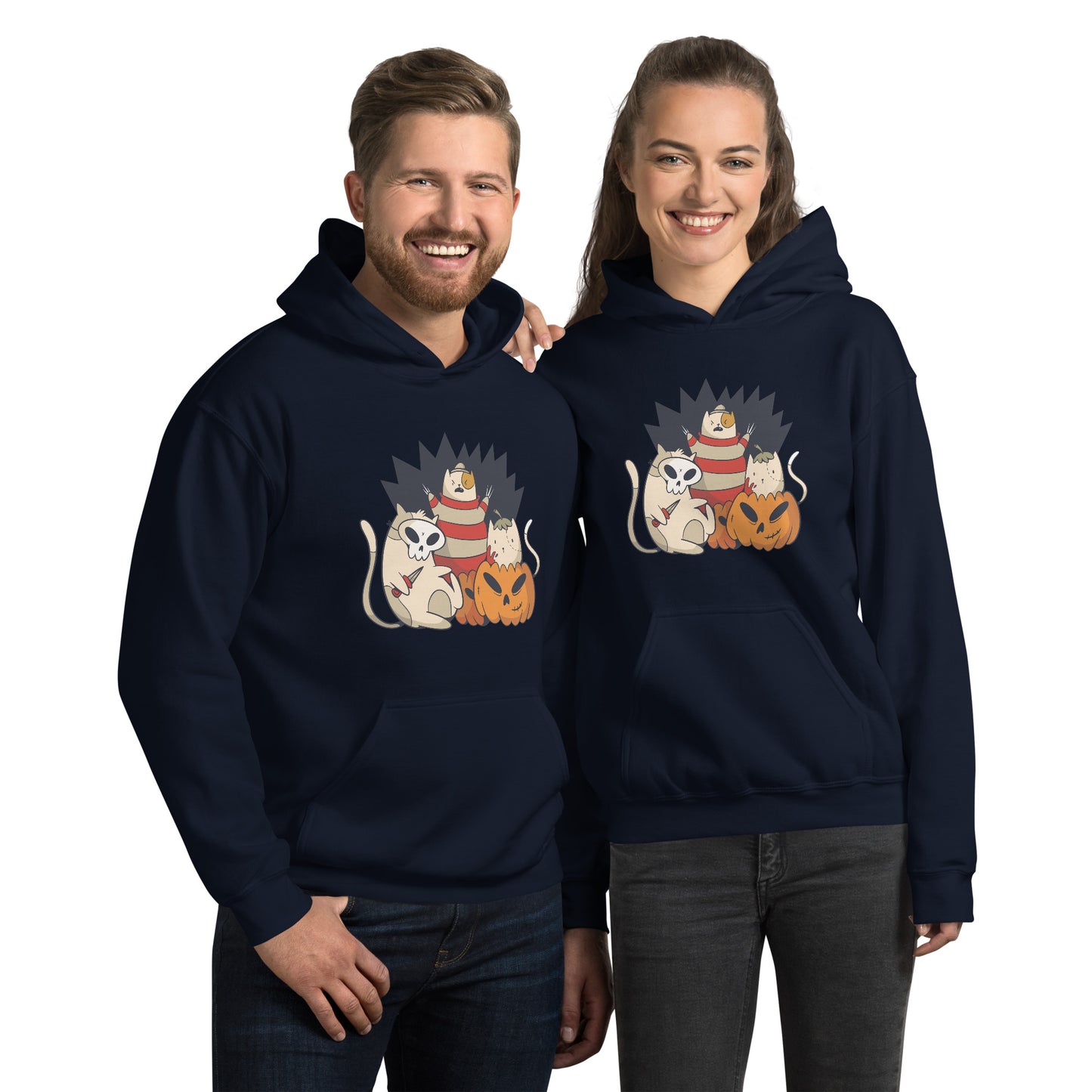 Halloween Cats Hoodie - Funny Foundry