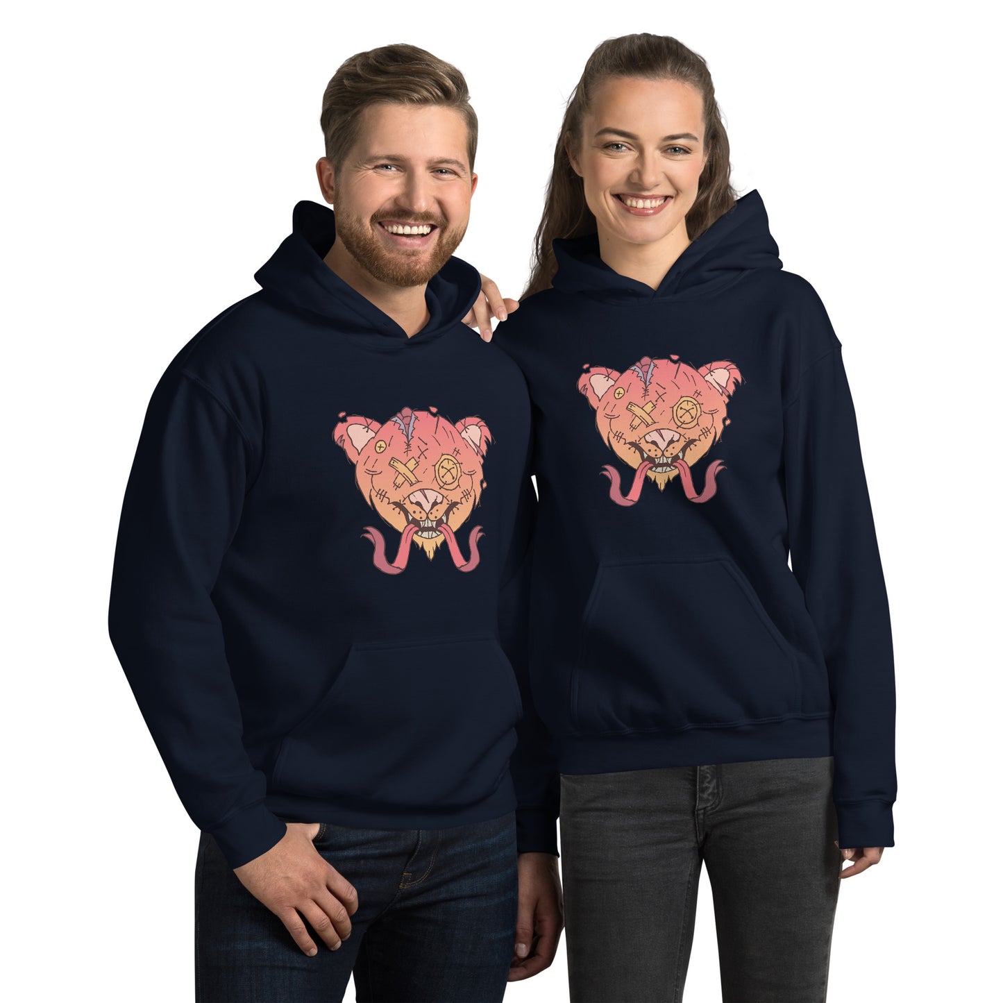 Halloween Creepy Bear Hoodie - Funny Foundry