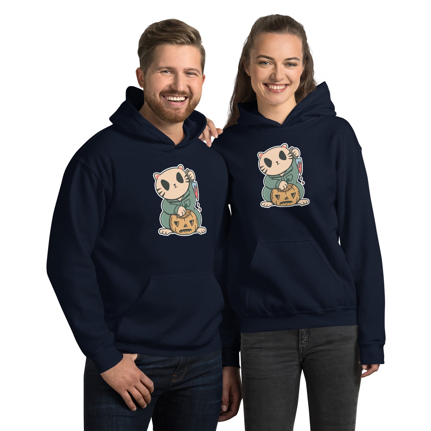 Halloween Lucky Cat Hoodie - Funny Foundry