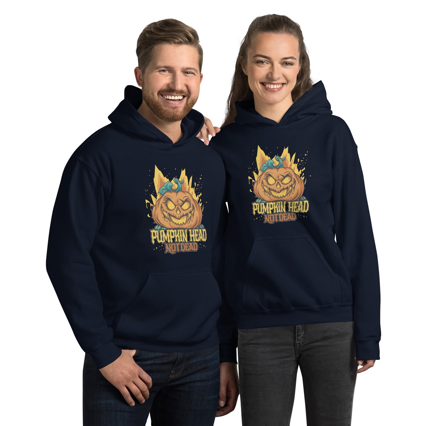 Halloween Pumpkin Head Hoodie - Funny Foundry