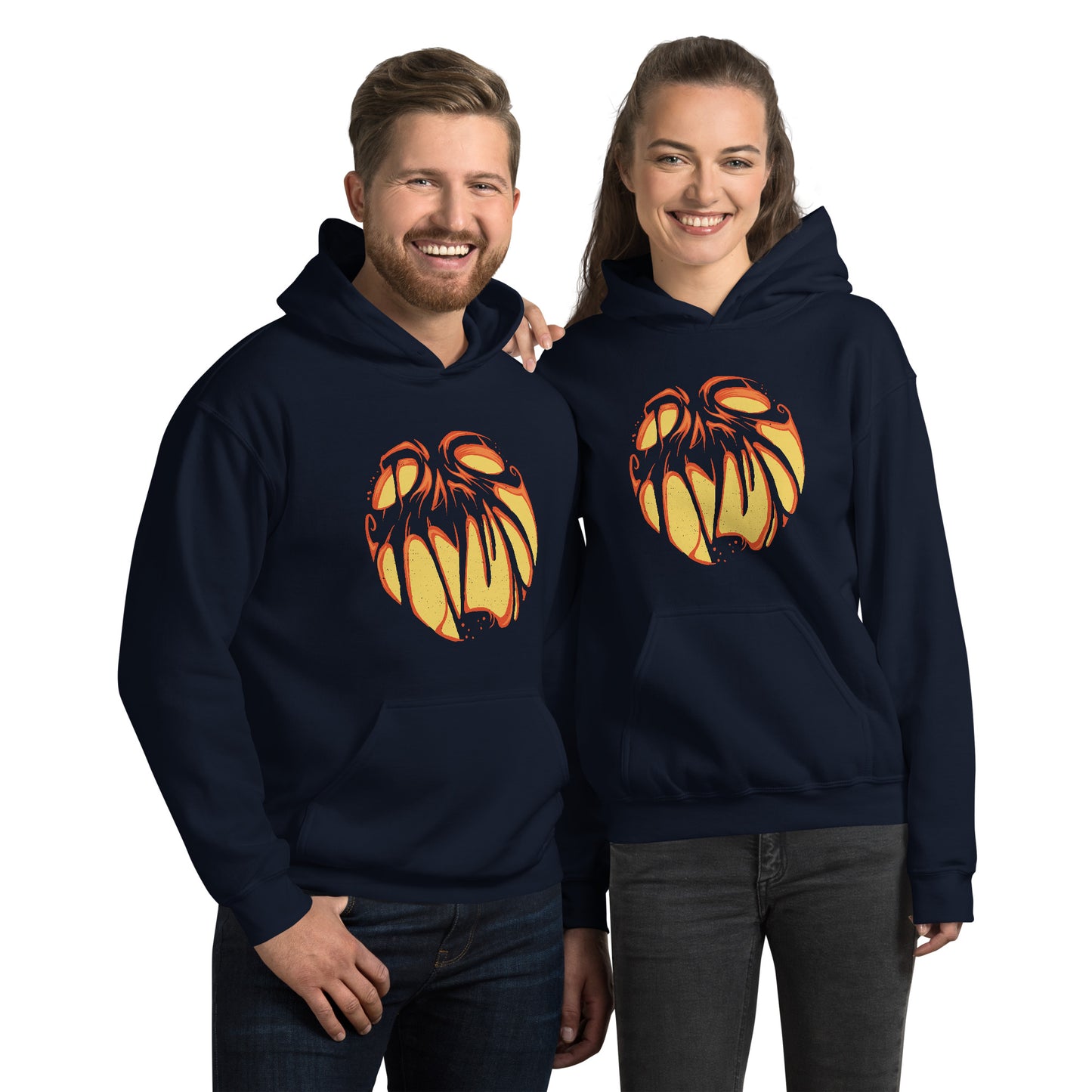 Pumpkin Creepy Hoodie - Funny Foundry