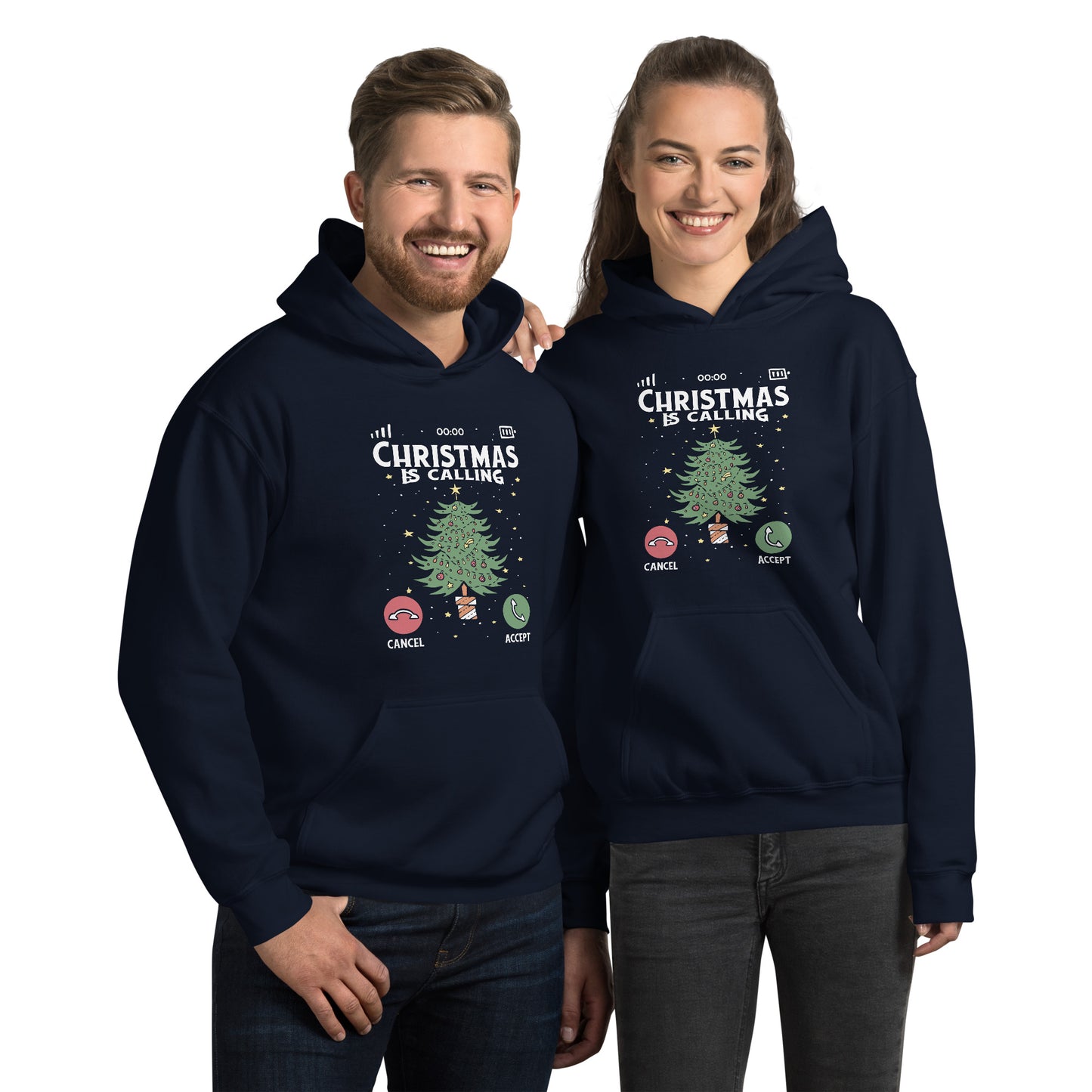 Christmas Call Hoodie - Funny Foundry