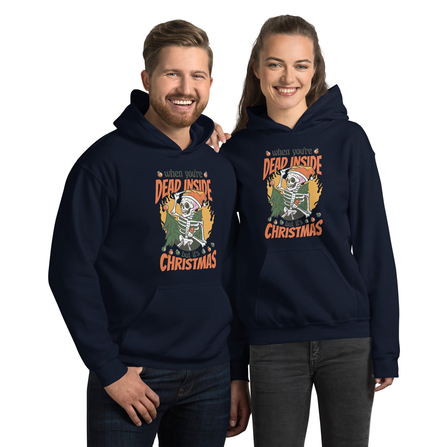 Dead Inside Christmas Hoodie - Funny Foundry