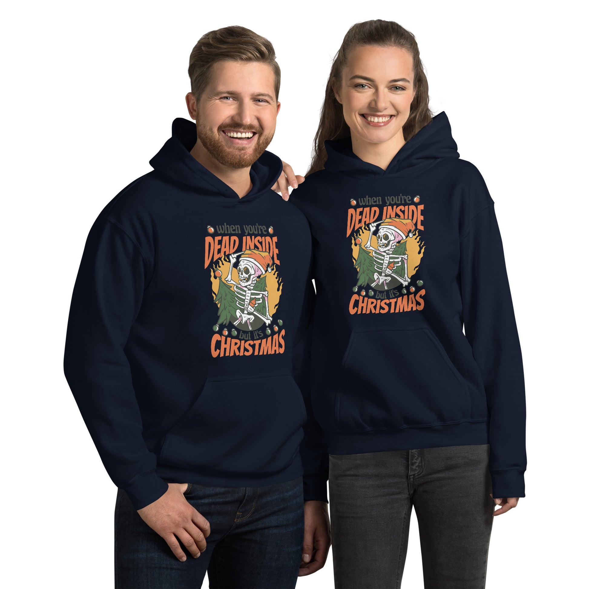 Dead Inside Christmas Hoodie - Funny Foundry