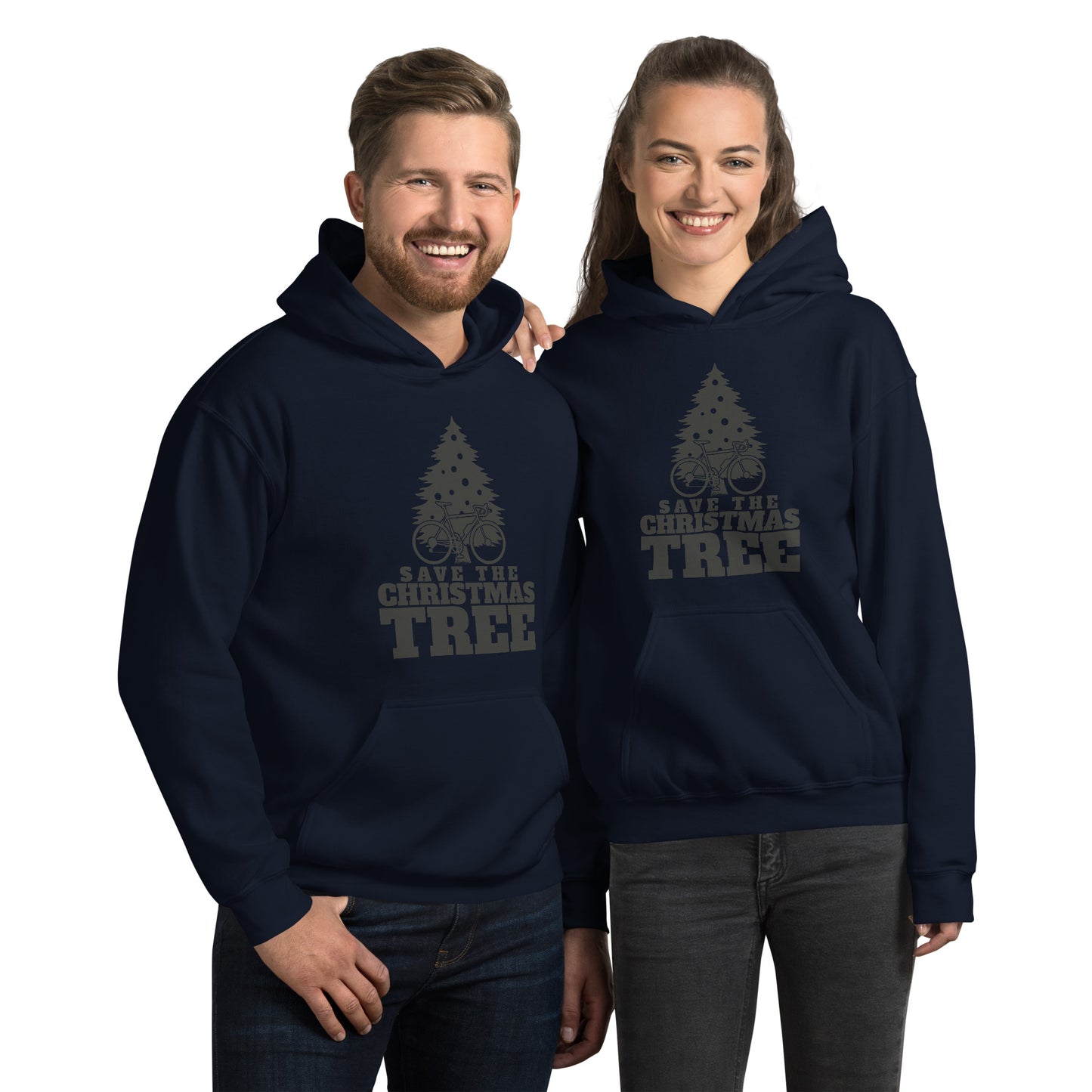 Save the Christmas Tree Hoodie - Funny Foundry