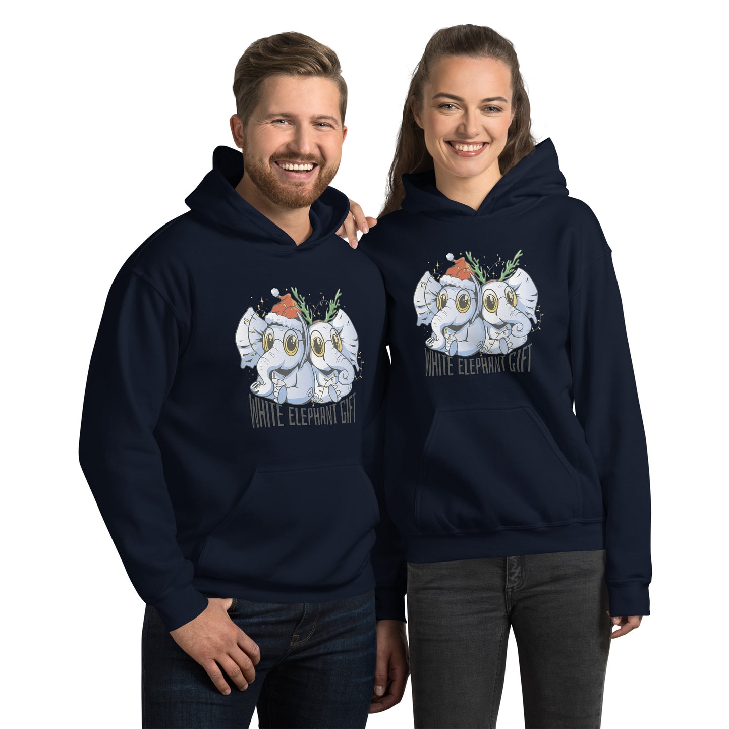 White Elephant Christmas Hoodie - Funny Foundry