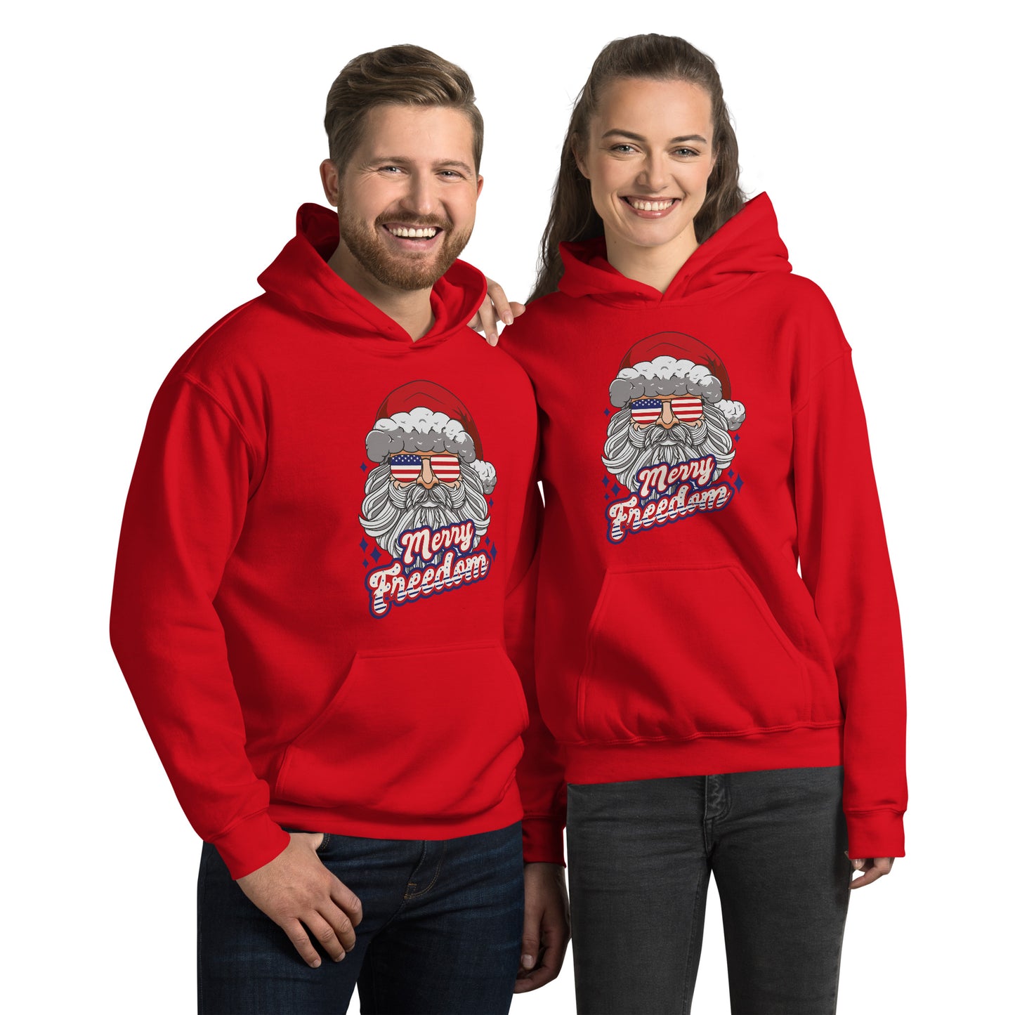 Santa Freedom Hoodie - Funny Foundry