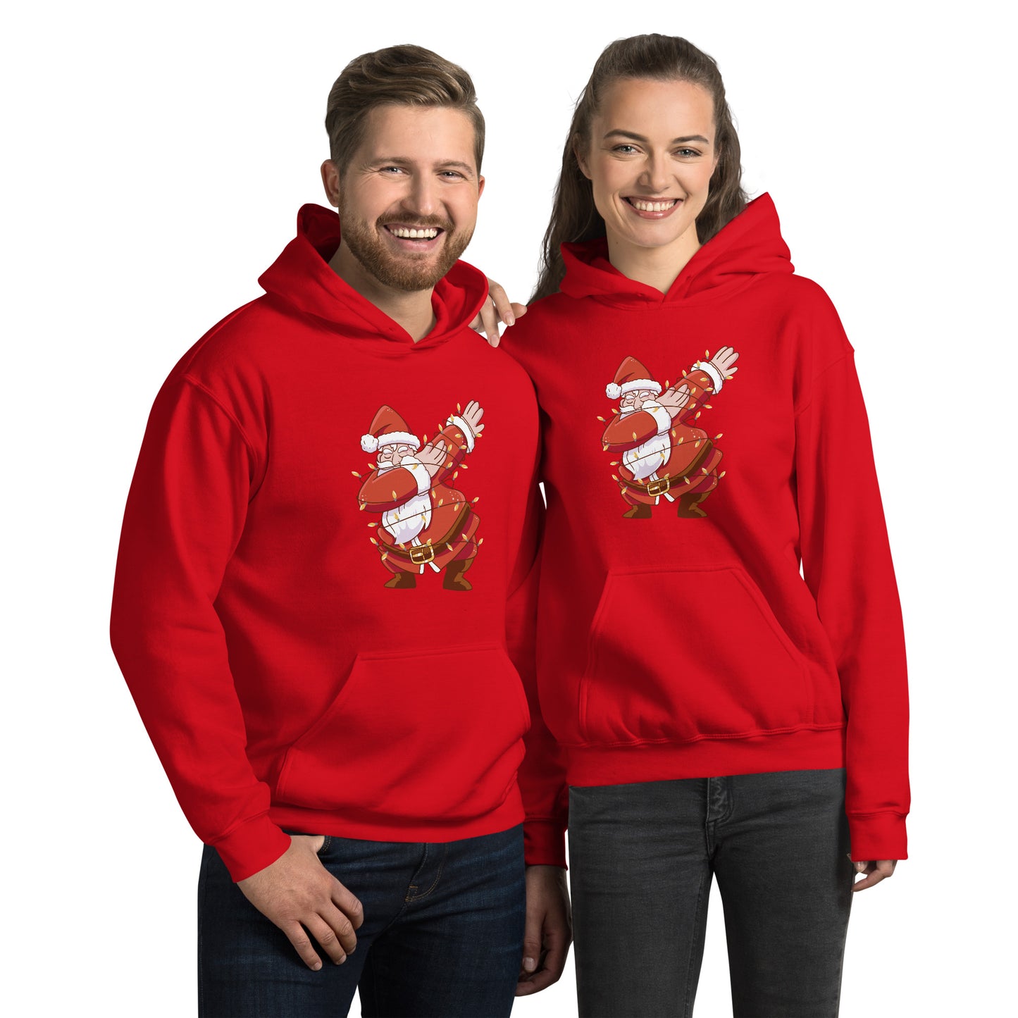 Santa Light Hoodie - Funny Foundry