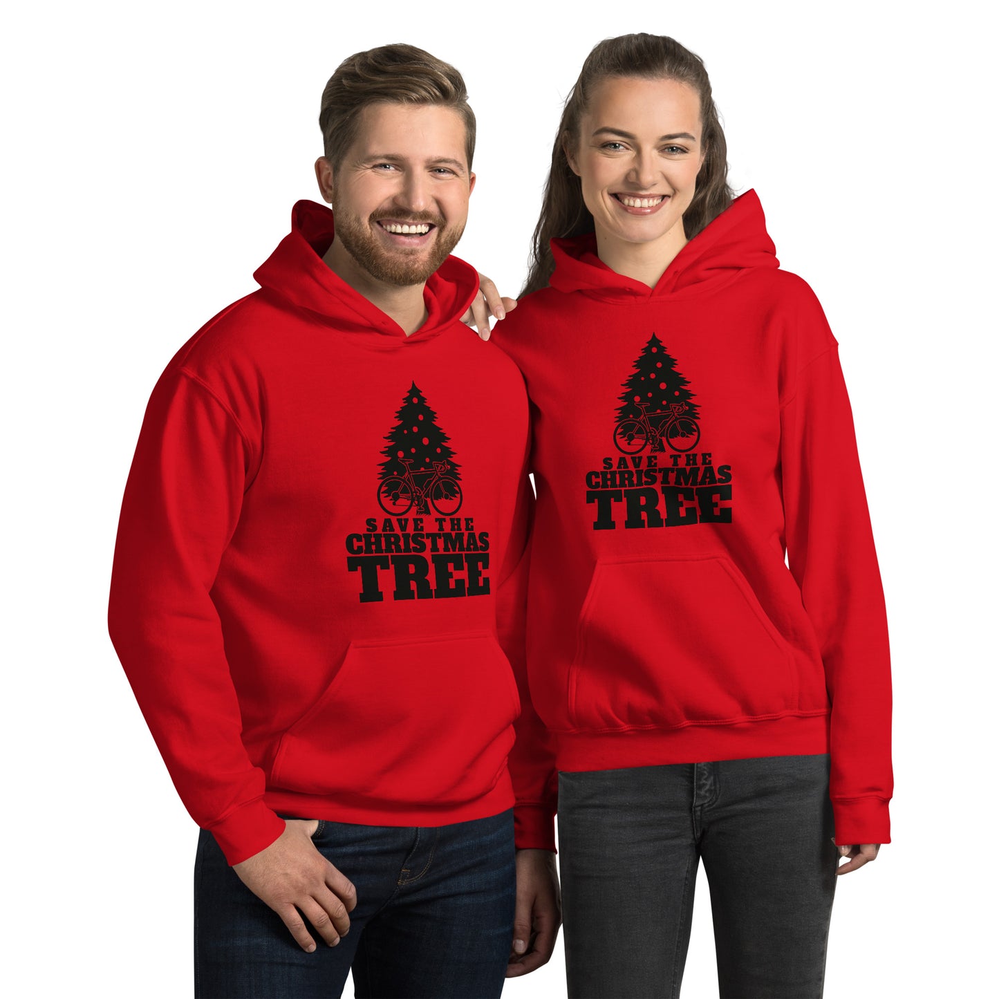 Save the Christmas Tree Hoodie - Funny Foundry