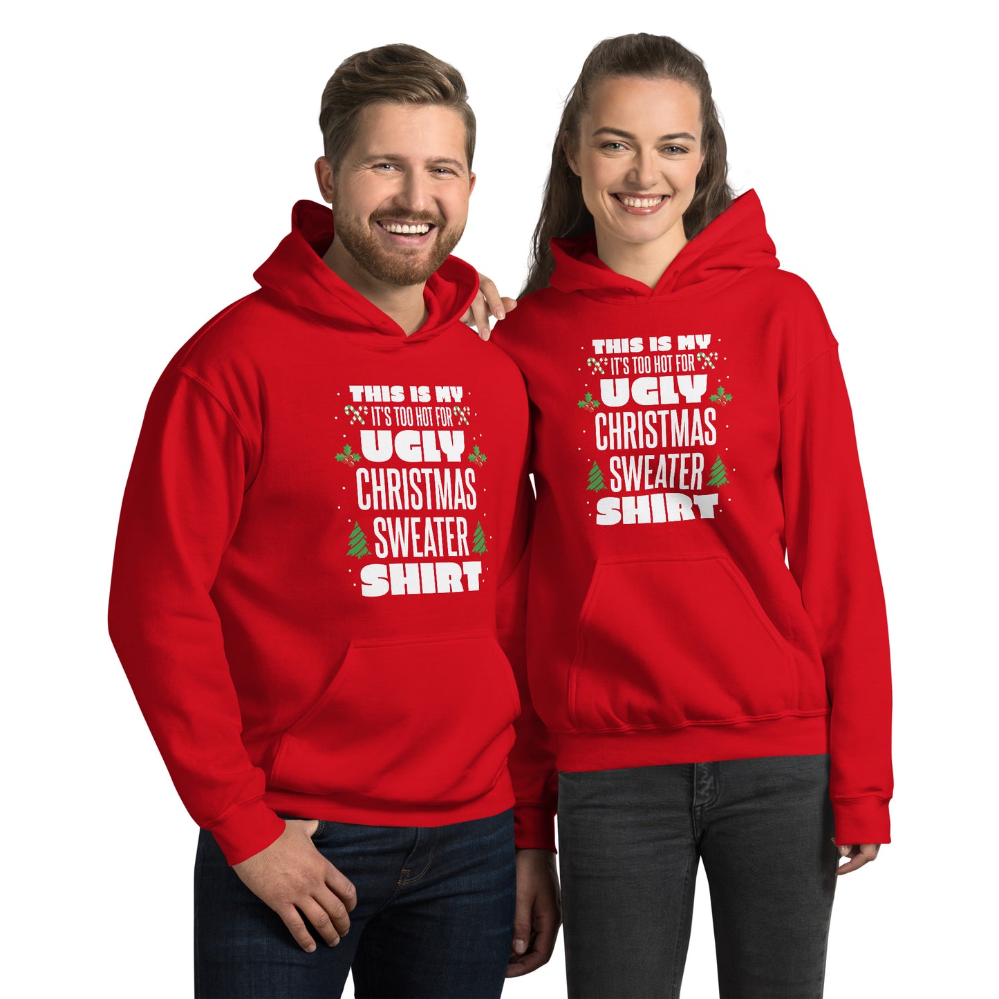 Too Hot Christmas Hoodie - Funny Foundry