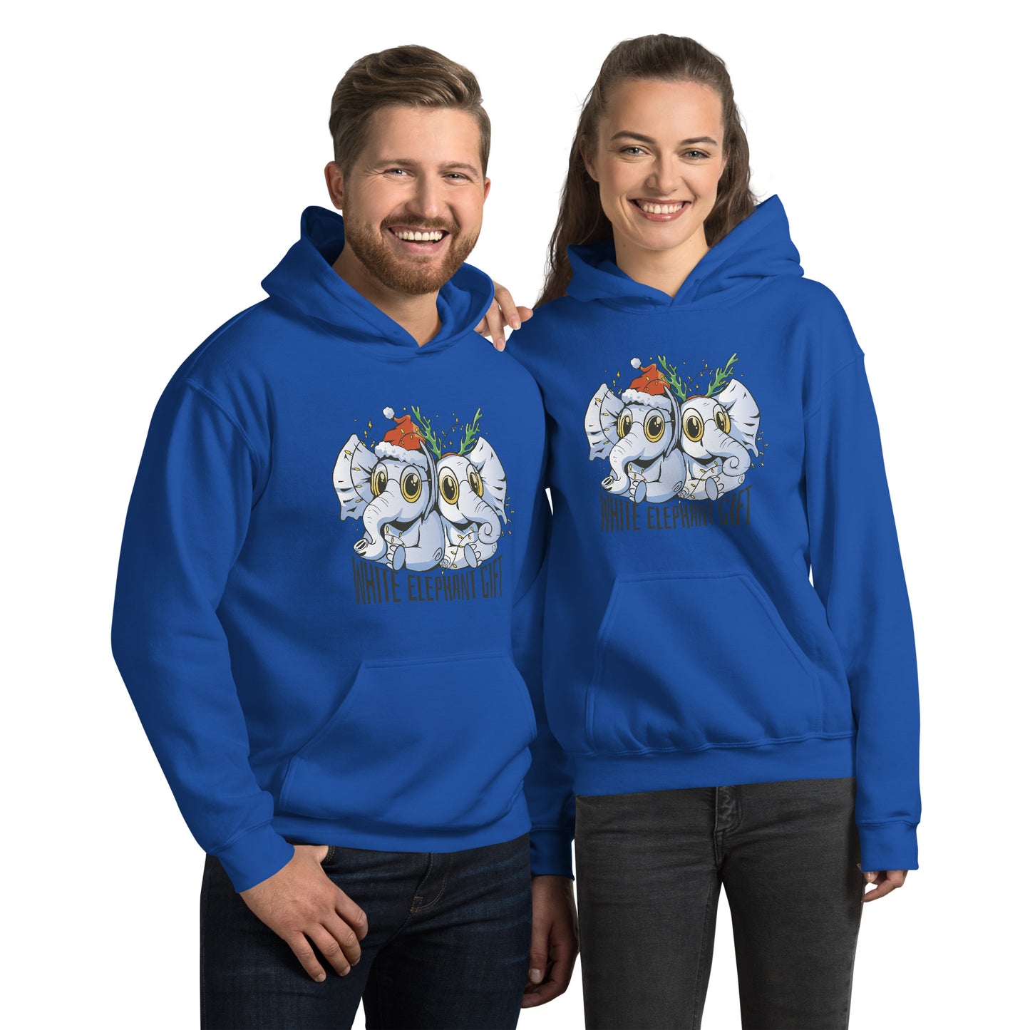 White Elephant Christmas Hoodie - Funny Foundry