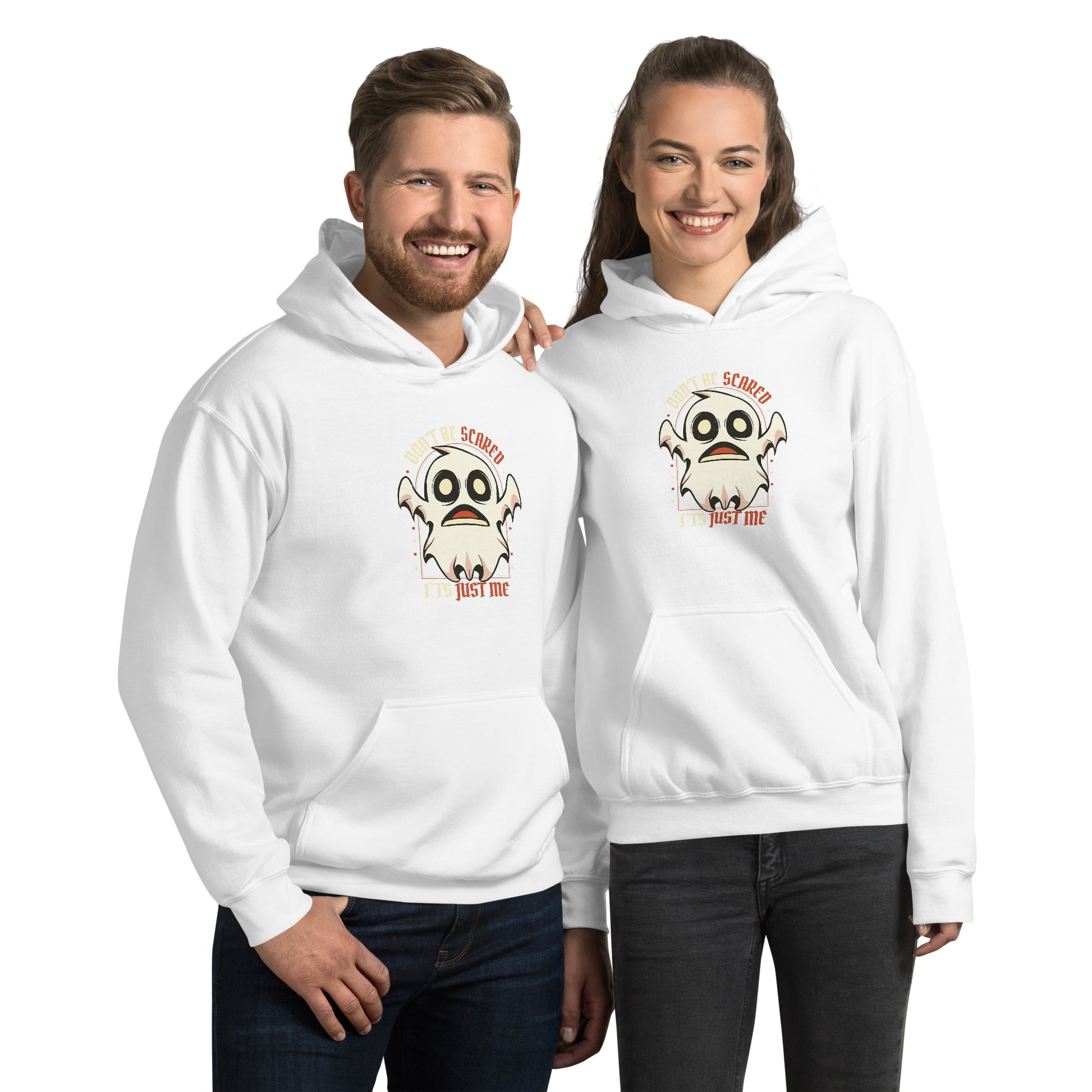 Ghost Scary Cartoon Hoodie - Funny Foundry