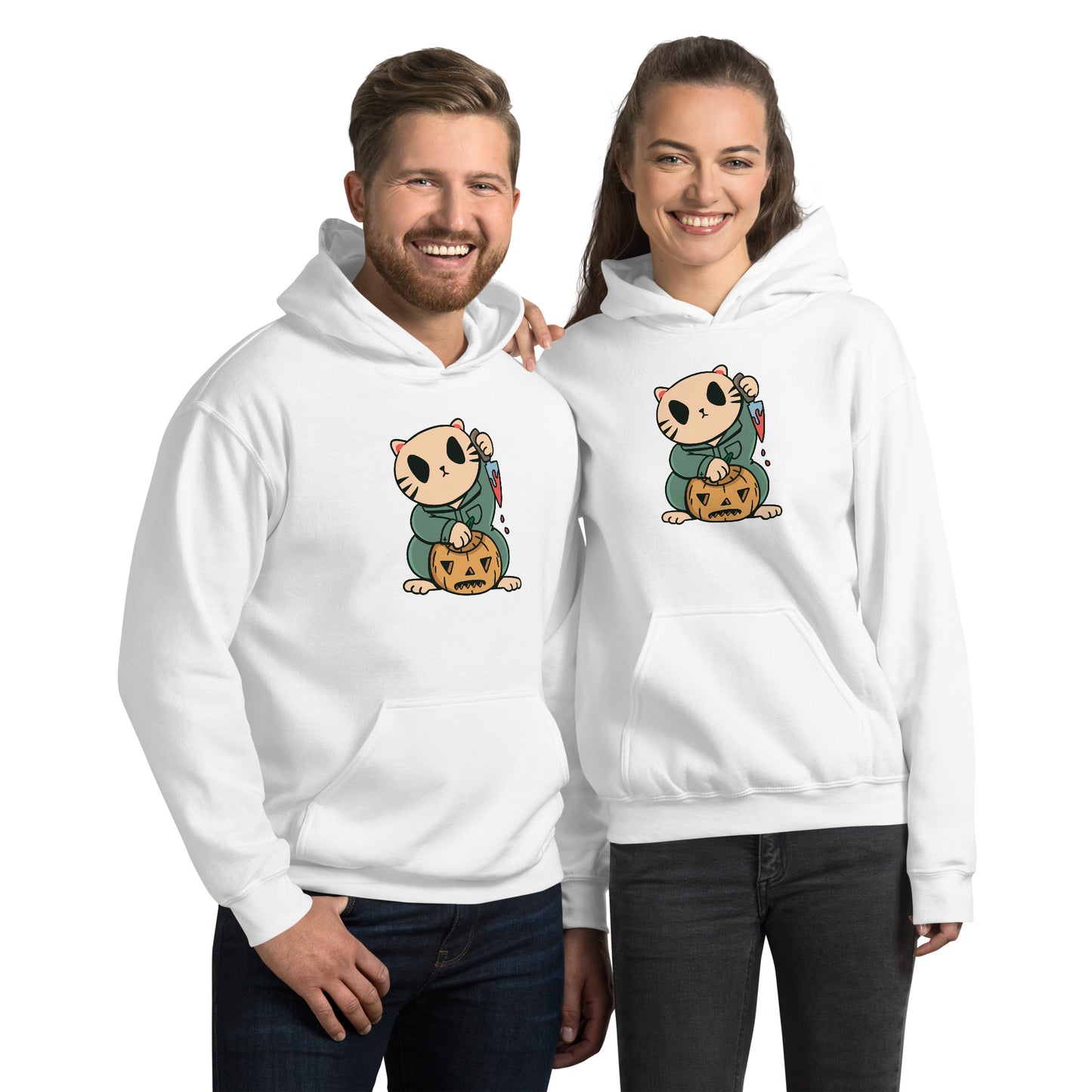 Halloween Lucky Cat Hoodie - Funny Foundry