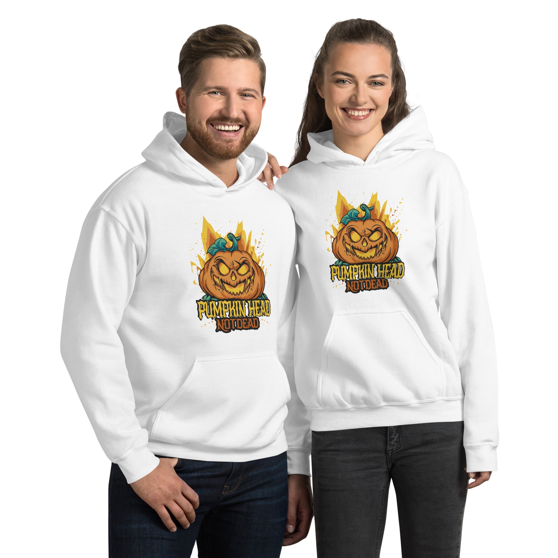 Halloween Pumpkin Head Hoodie - Funny Foundry