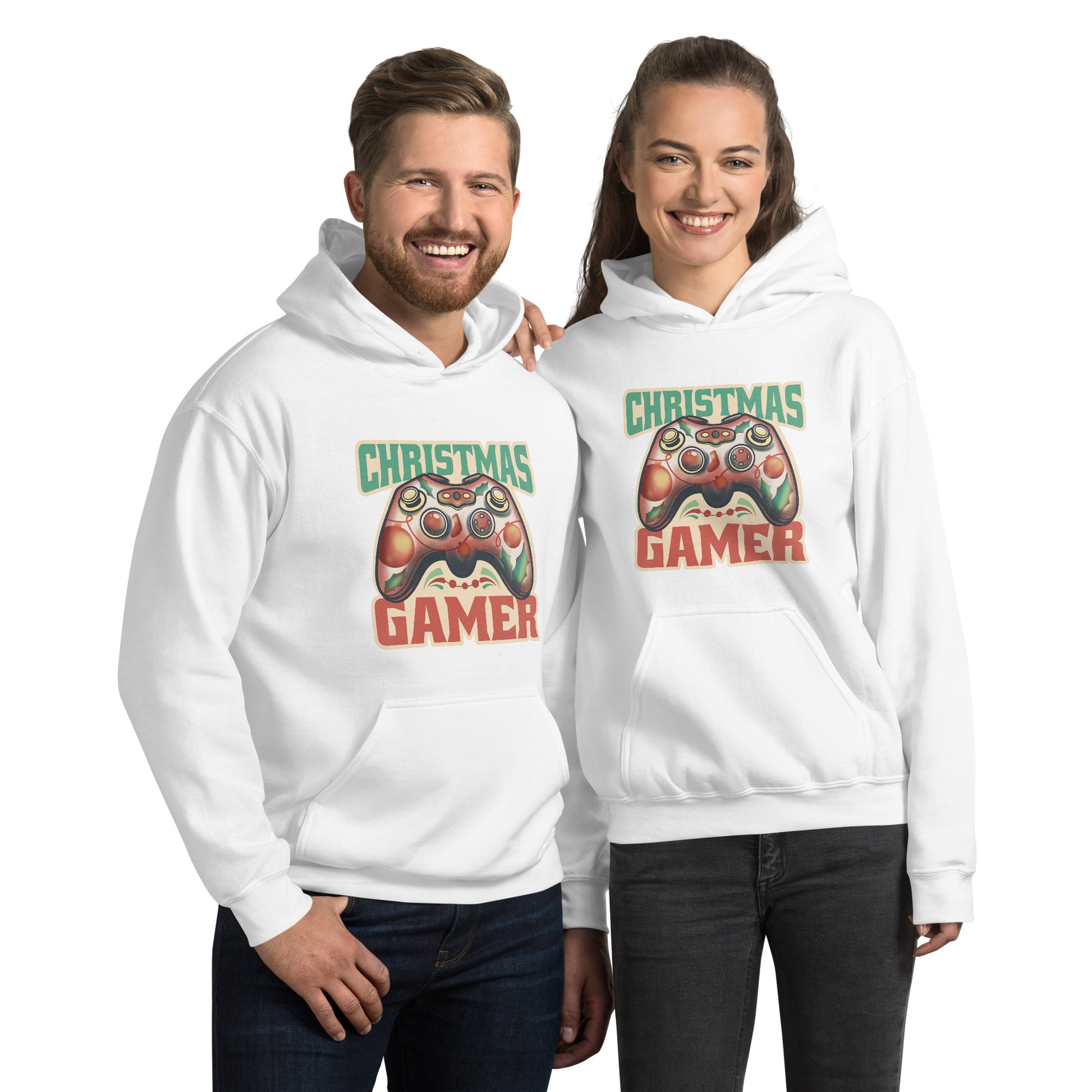 Joystick Christmas Hoodie - Funny Foundry