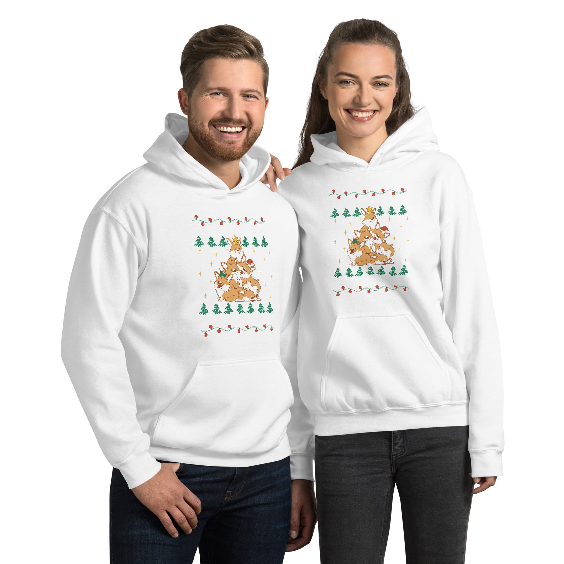 Mery Corgmas Hoodie - Funny Foundry