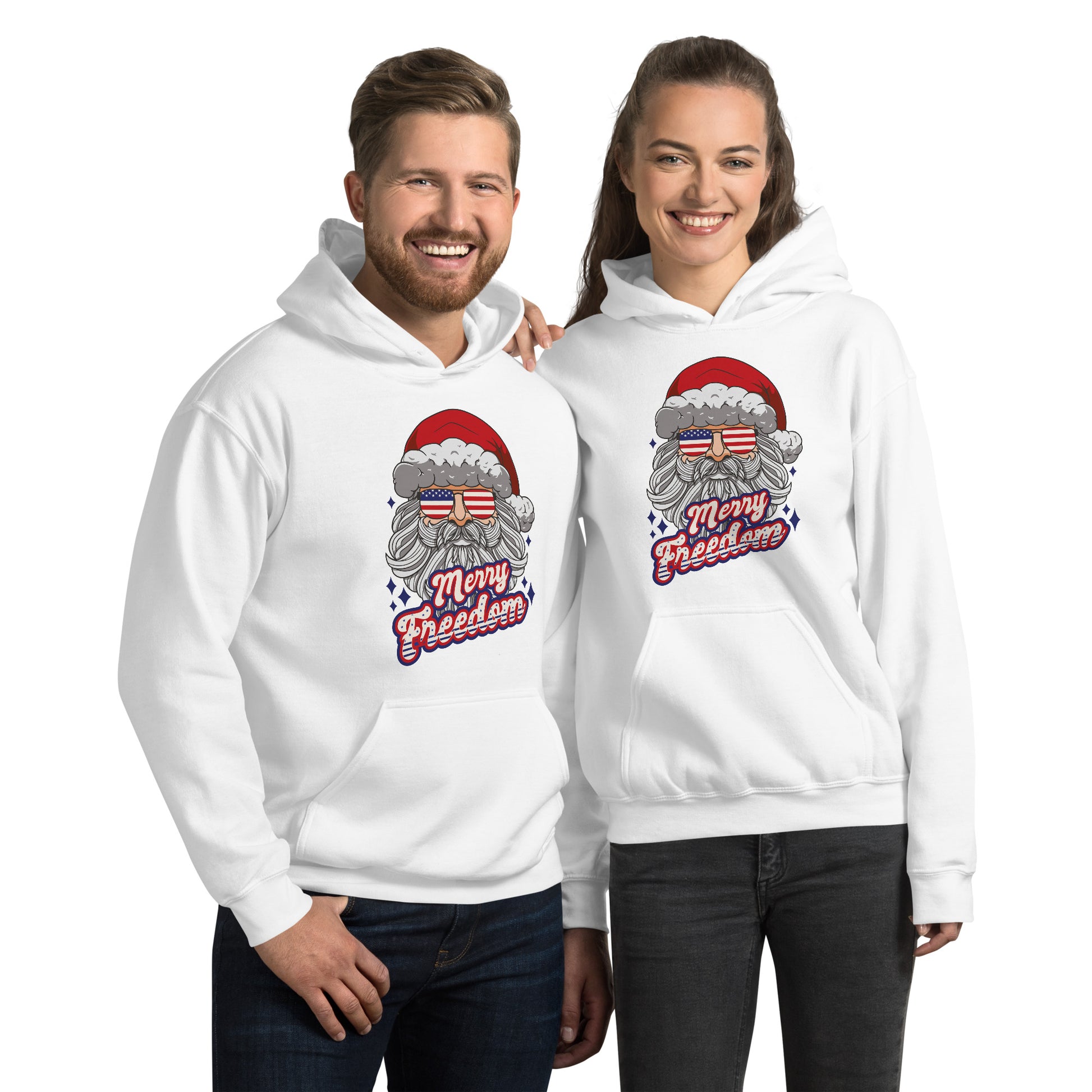 Santa Freedom Hoodie - Funny Foundry