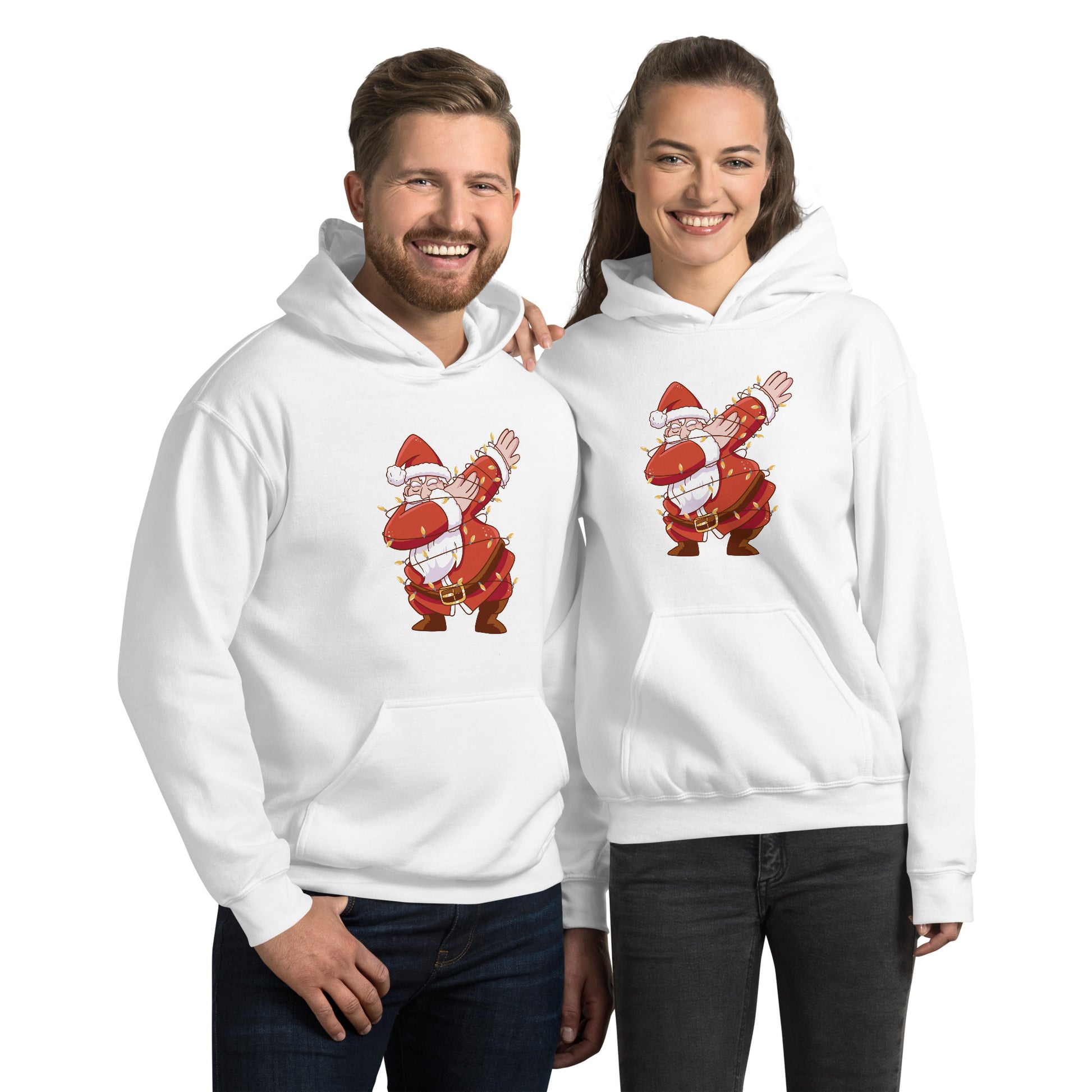 Santa Light Hoodie - Funny Foundry