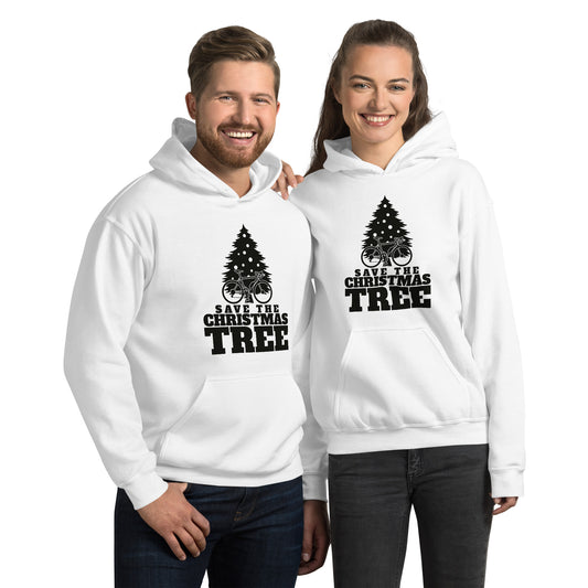 Save the Christmas Tree Hoodie - Funny Foundry