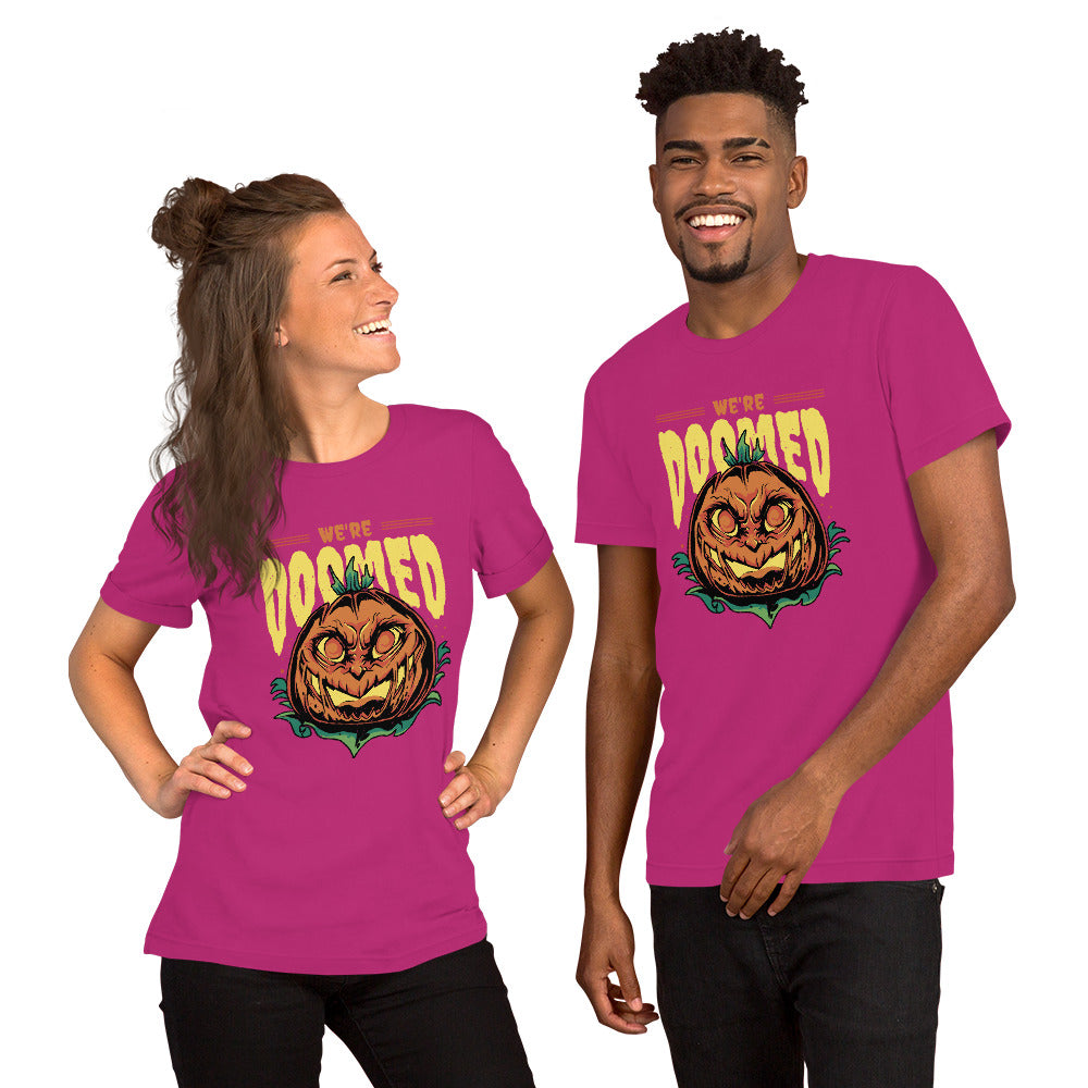 Halloween Pumpkin Doomed T-Shirt - Funny Foundry