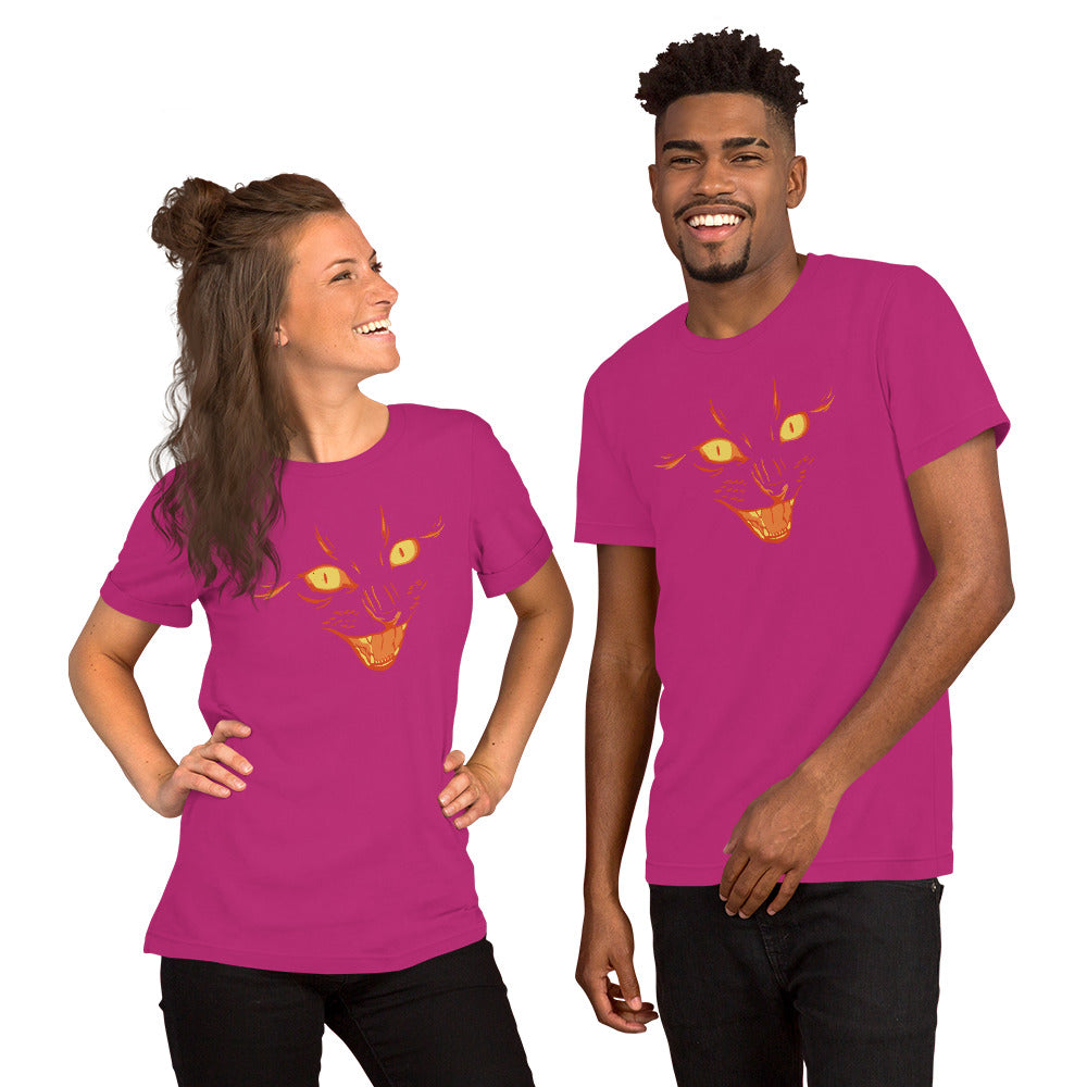 Scary Cat Face T-Shirt - Funny Foundry