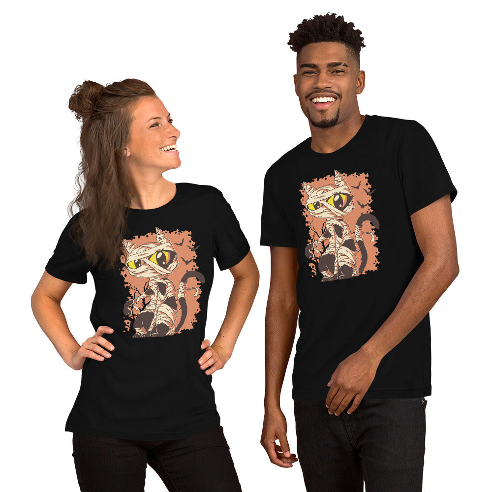 Cat Mummy Hallowen T-Shirt - Funny Foundry