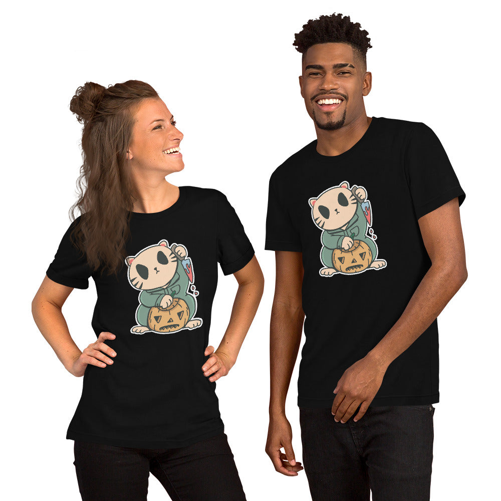 Halloween Lucky Cat T-Shirt - Funny Foundry