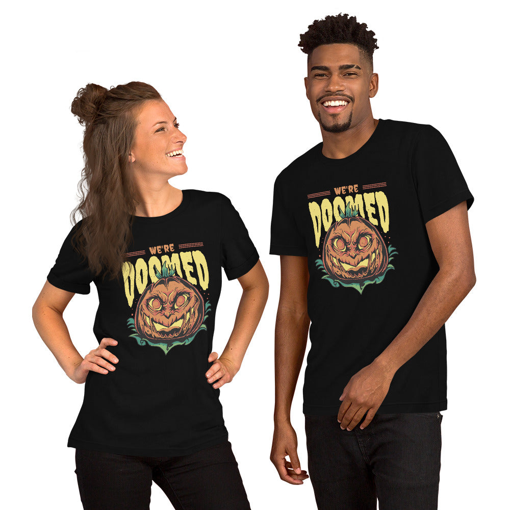 Halloween Pumpkin Doomed T-Shirt - Funny Foundry