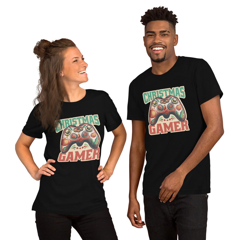 Joystick Christmas T-Shirt - Funny Foundry