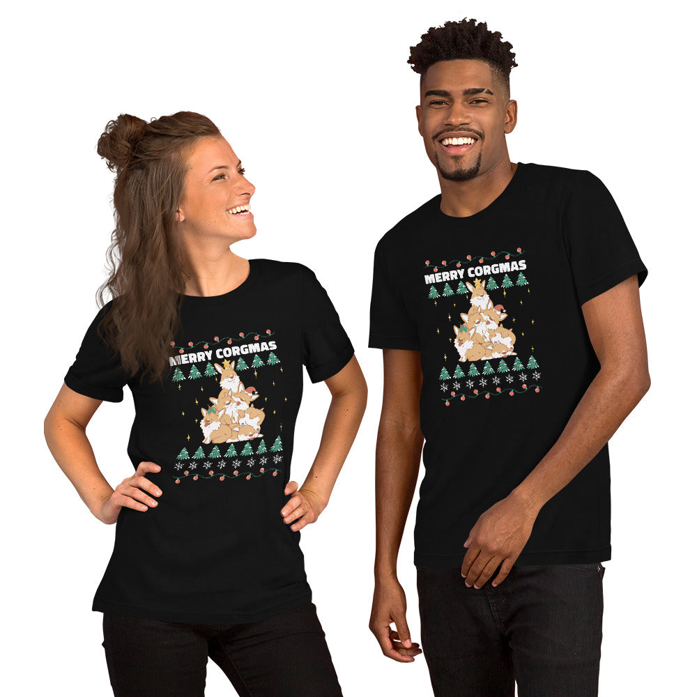 Mery Corgmas T-Shirt - Funny Foundry