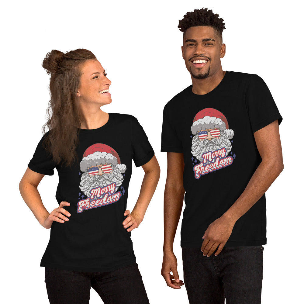 Santa Freedom T-Shirt - Funny Foundry